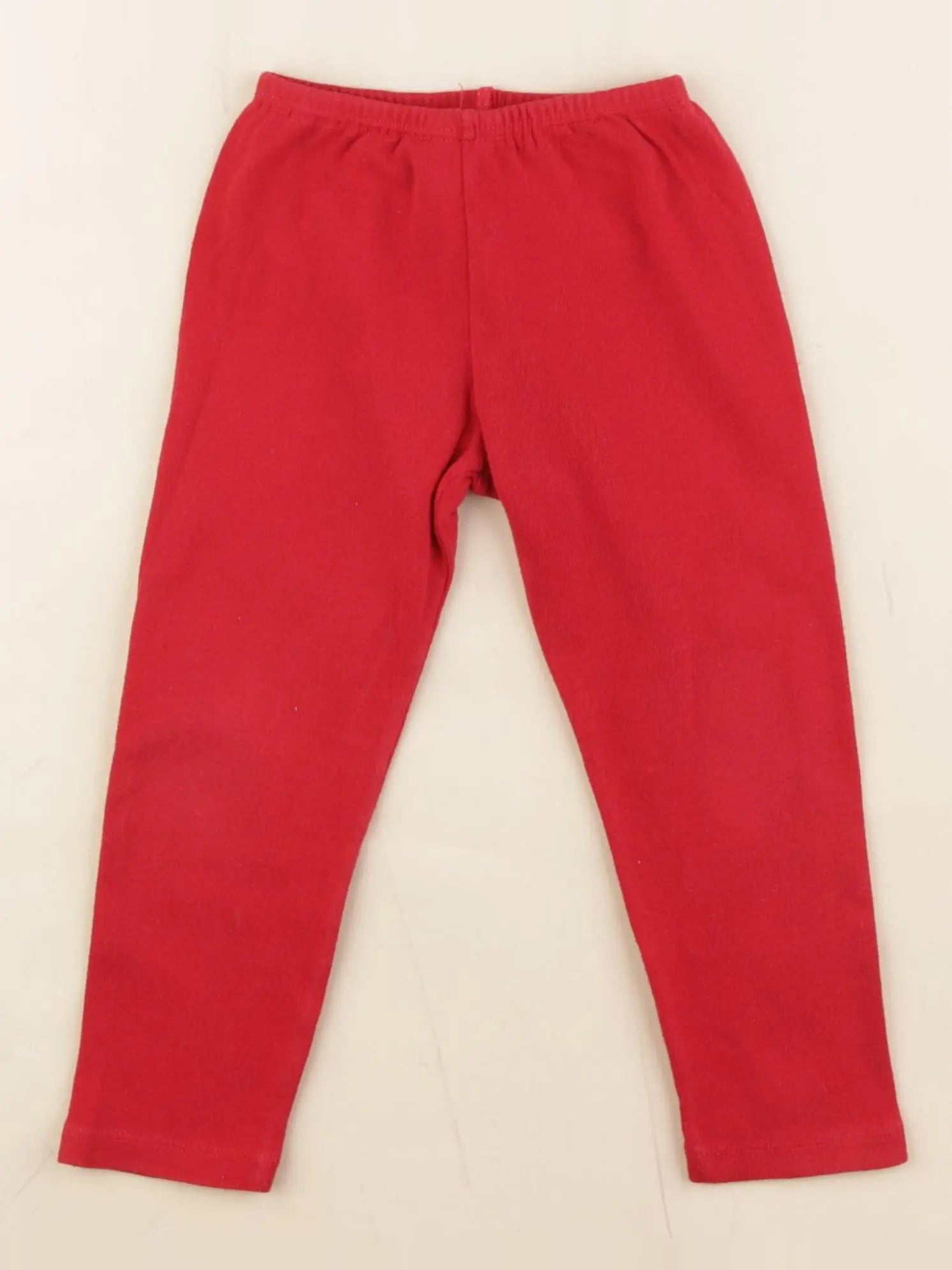 Petit Bateau - legging rouge - 2 ans