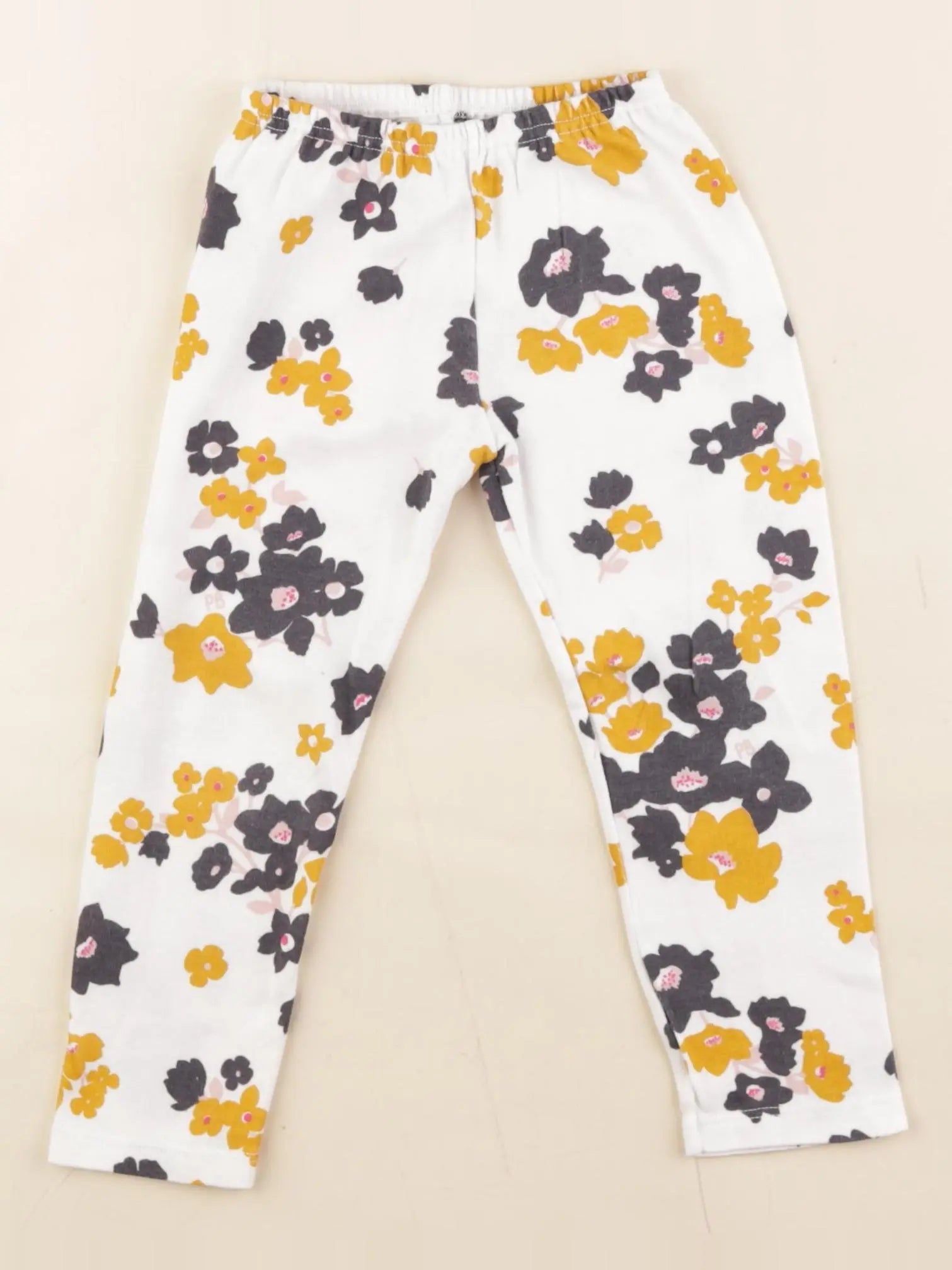 Petit Bateau - legging blanc, multicolore - 2 ans