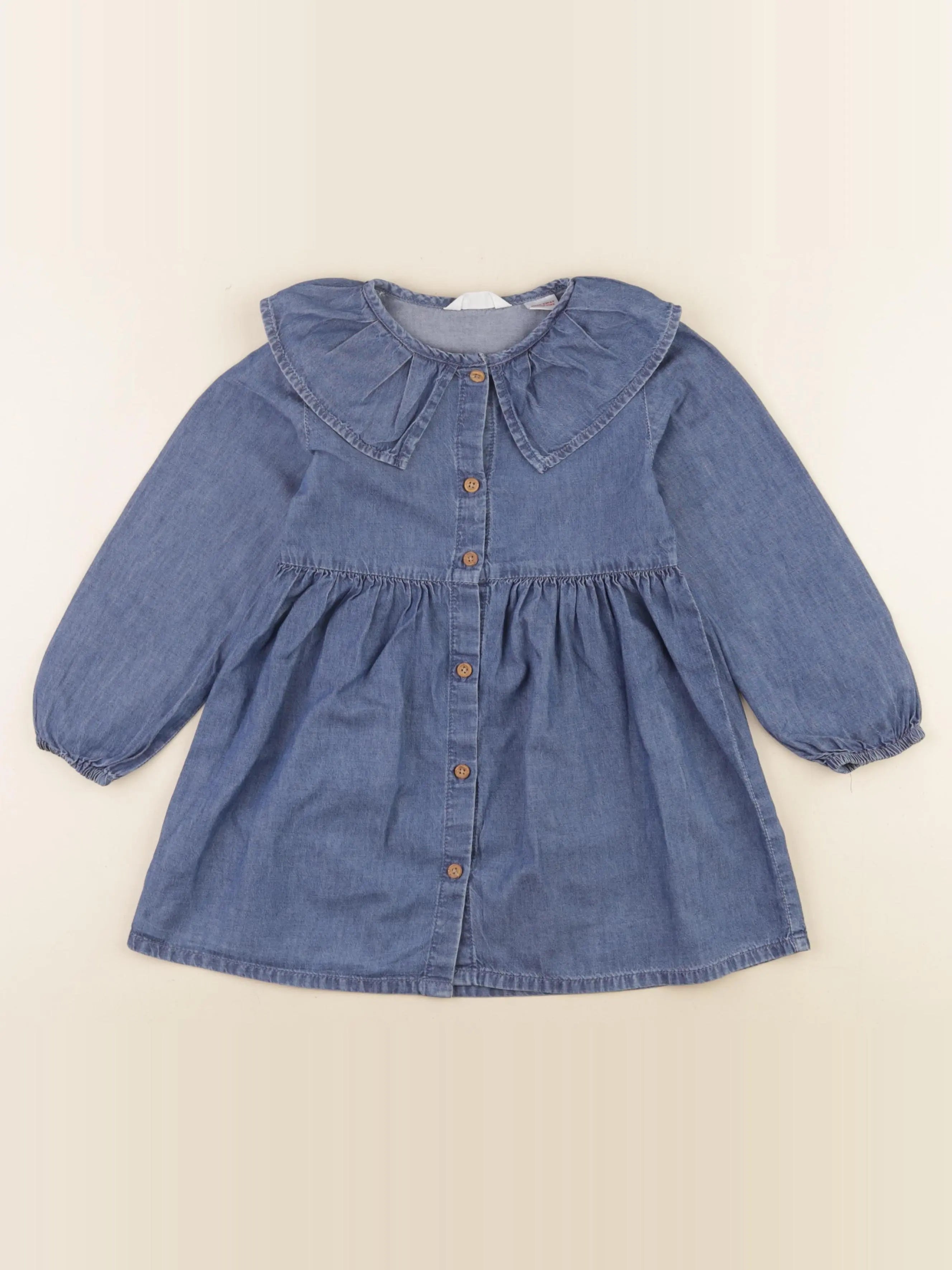 Mango - robe bleu - 2/3 ans