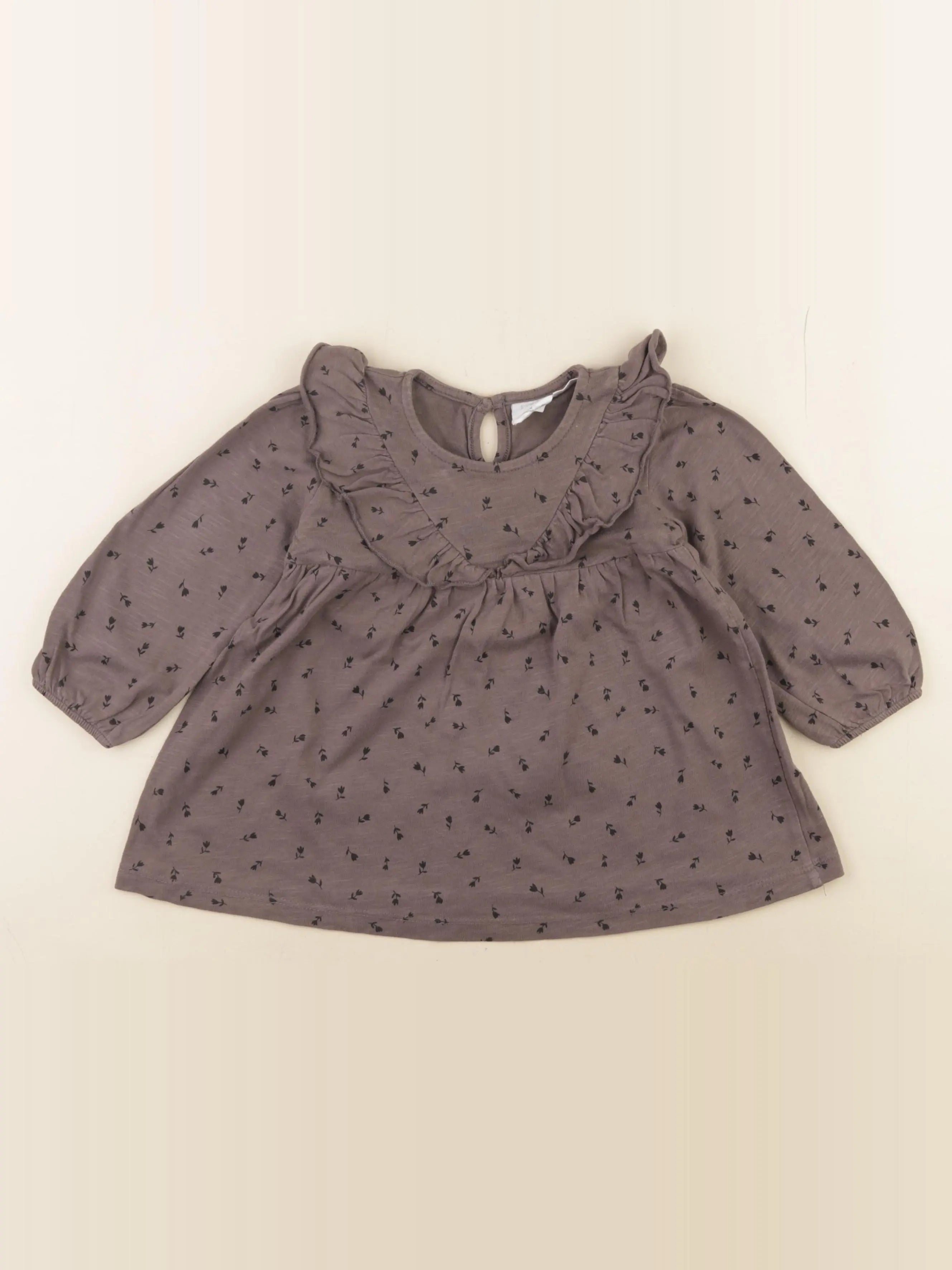 Zara - robe gris - 9/12 mois