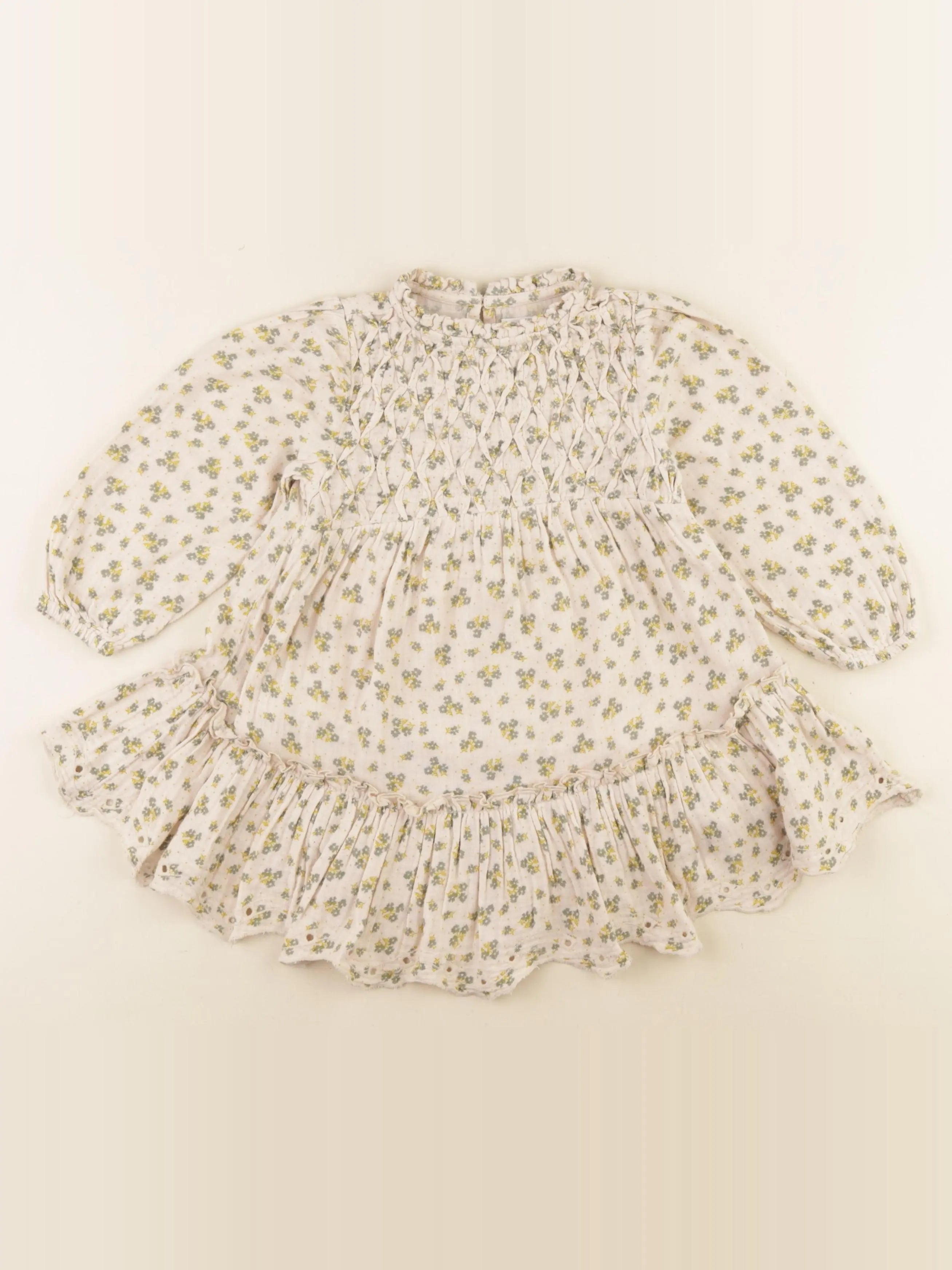 Zara - robe beige - 12/18 mois