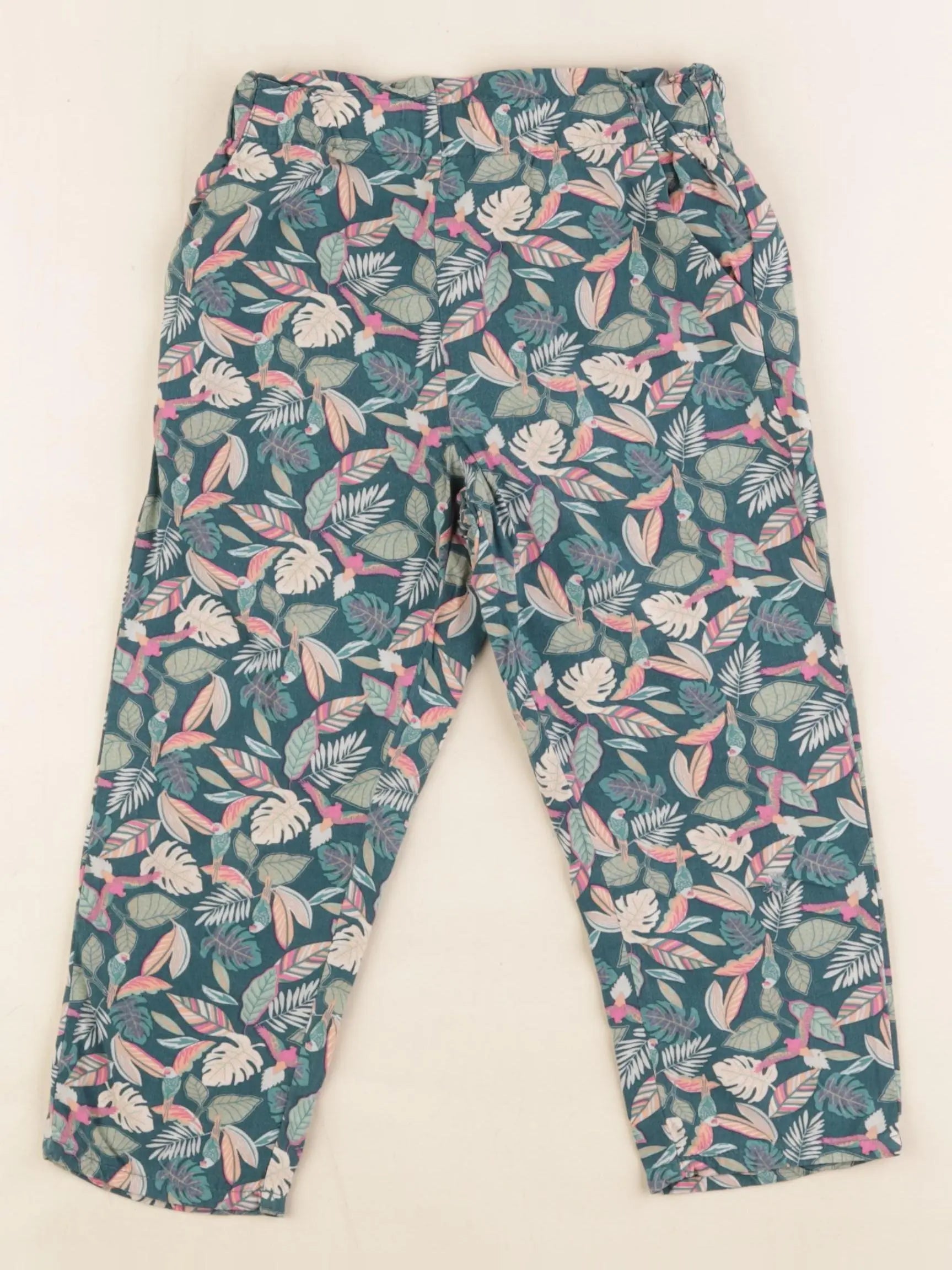 Vertbaudet - pantalon vert - 4 ans