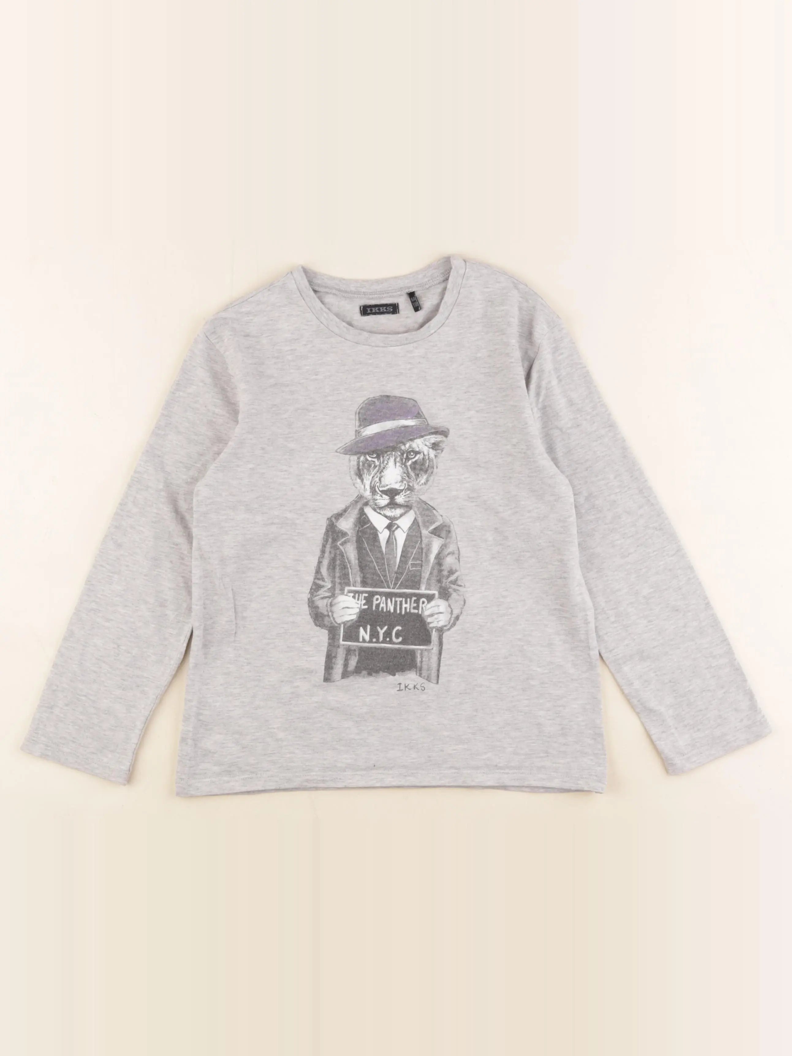 IKKS - tee-shirt gris - 6 ans