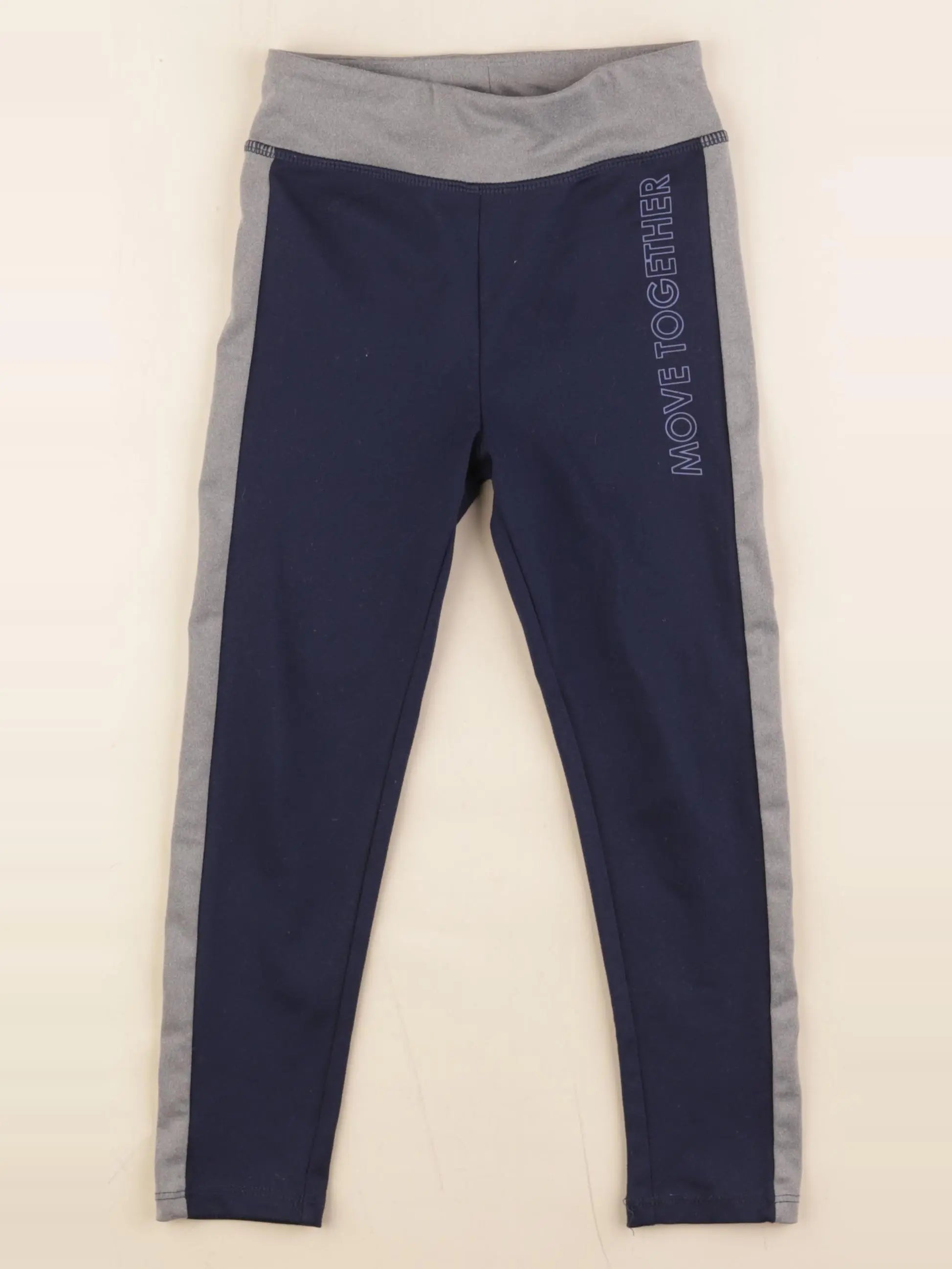 Vertbaudet - legging gris, bleu - 6 ans