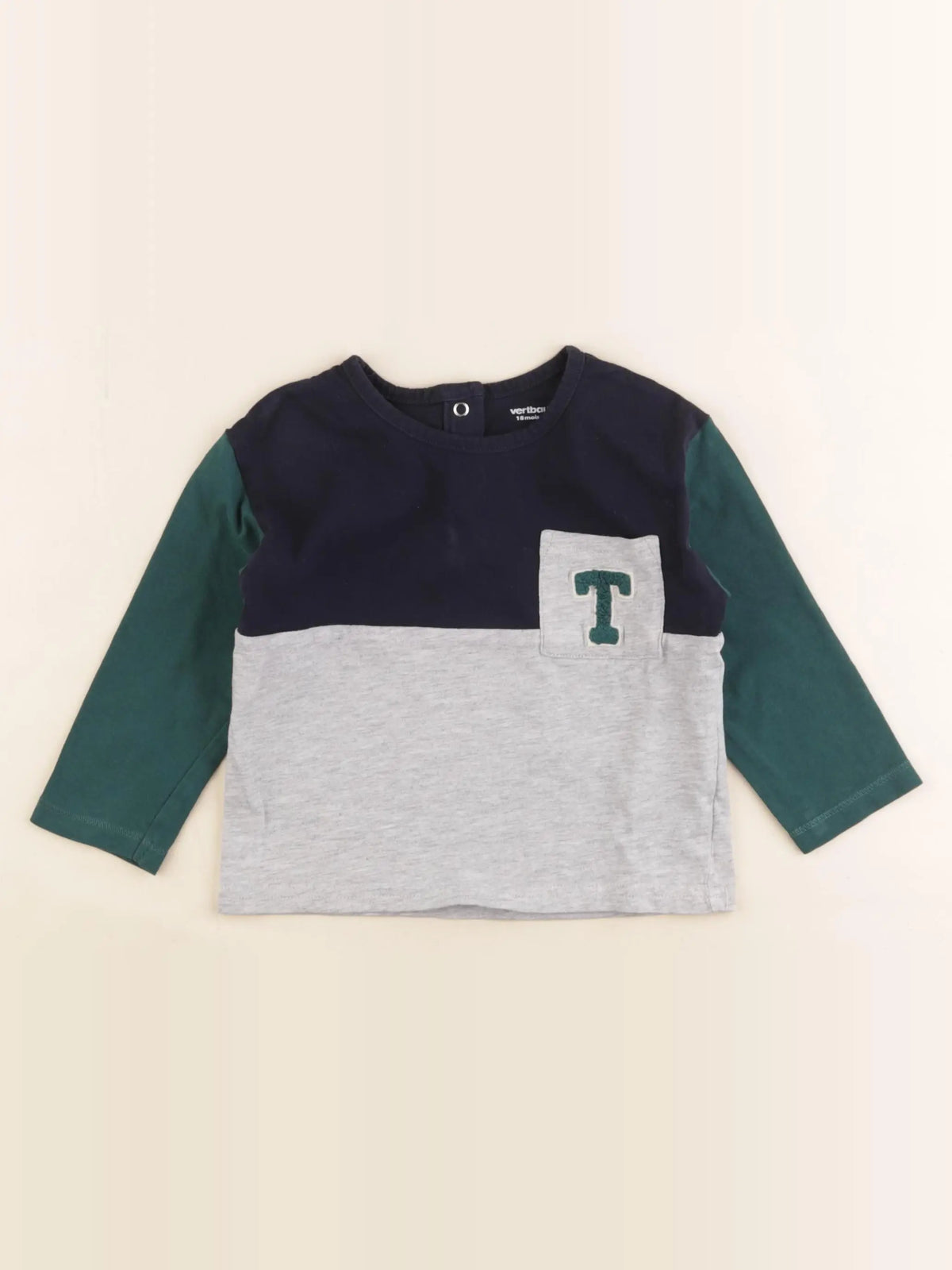 Vertbaudet - tee-shirt multicolore - 18 mois
