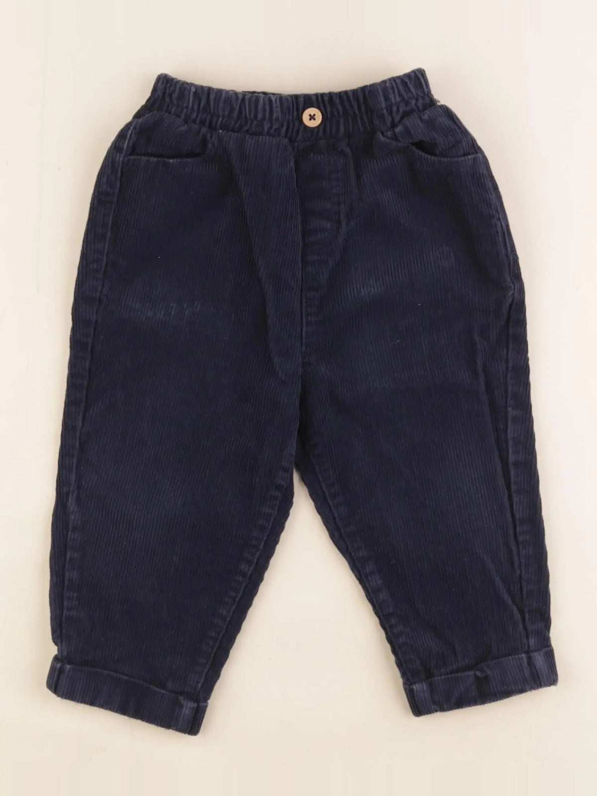 Vertbaudet - pantalon bleu - 18 mois