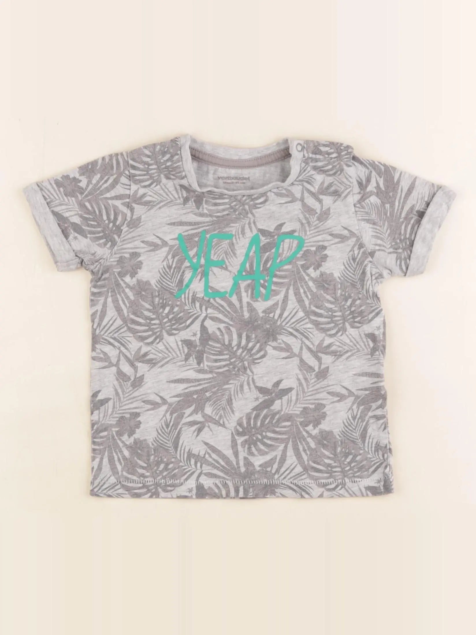 Vertbaudet - tee-shirt gris - 18 mois