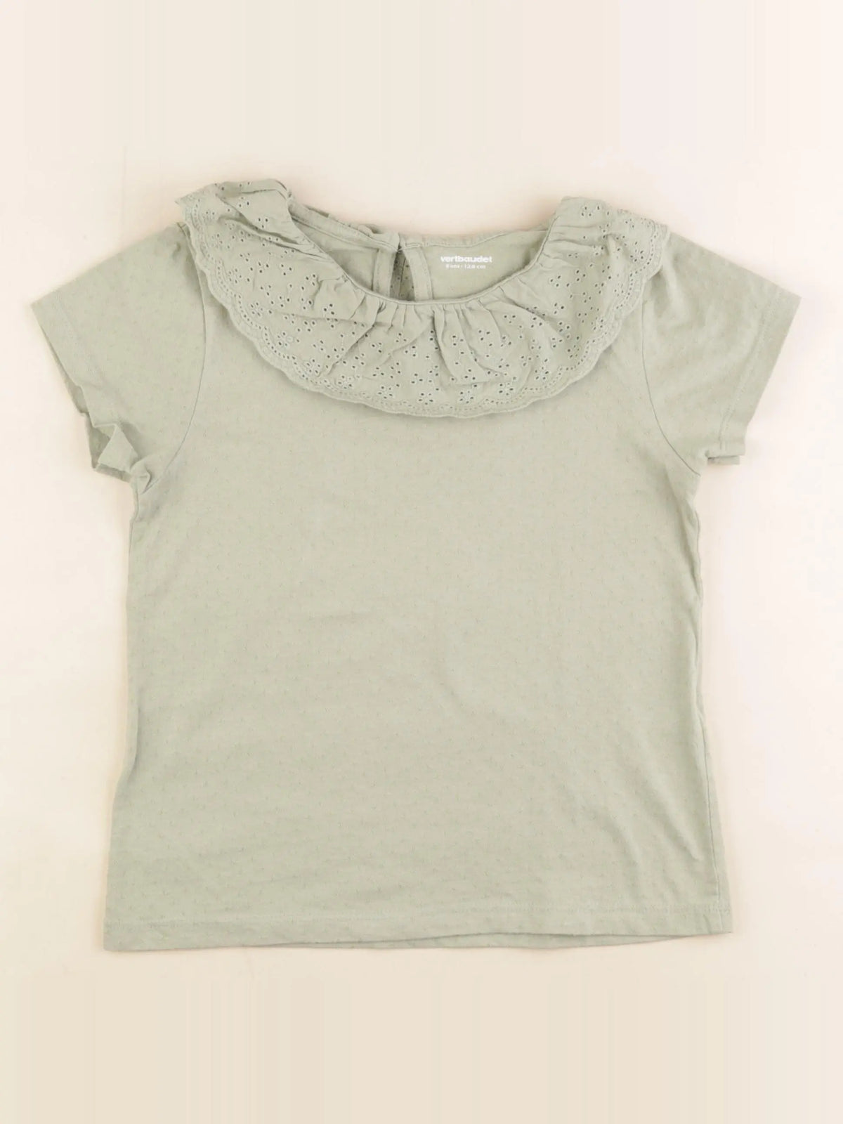Vertbaudet - tee-shirt vert - 8 ans