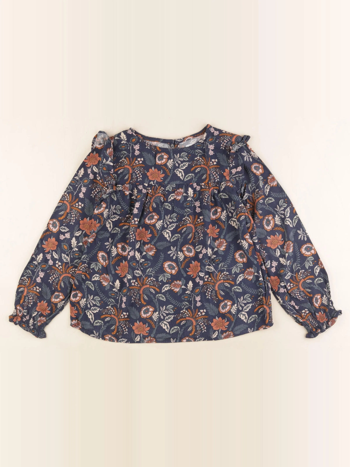 Vertbaudet - blouse bleu - 8 ans