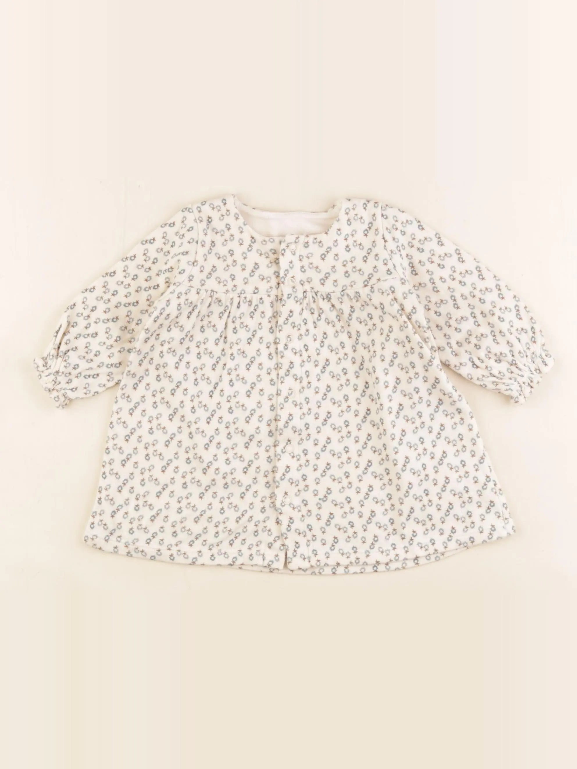 Petit Bateau - robe beige - 3 mois