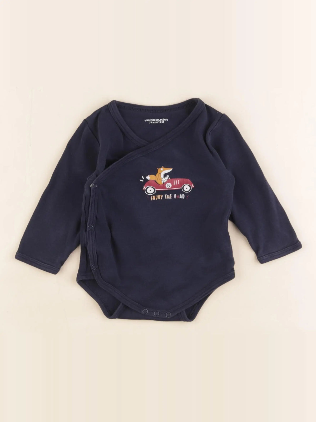 Vertbaudet - body bleu - 12 mois