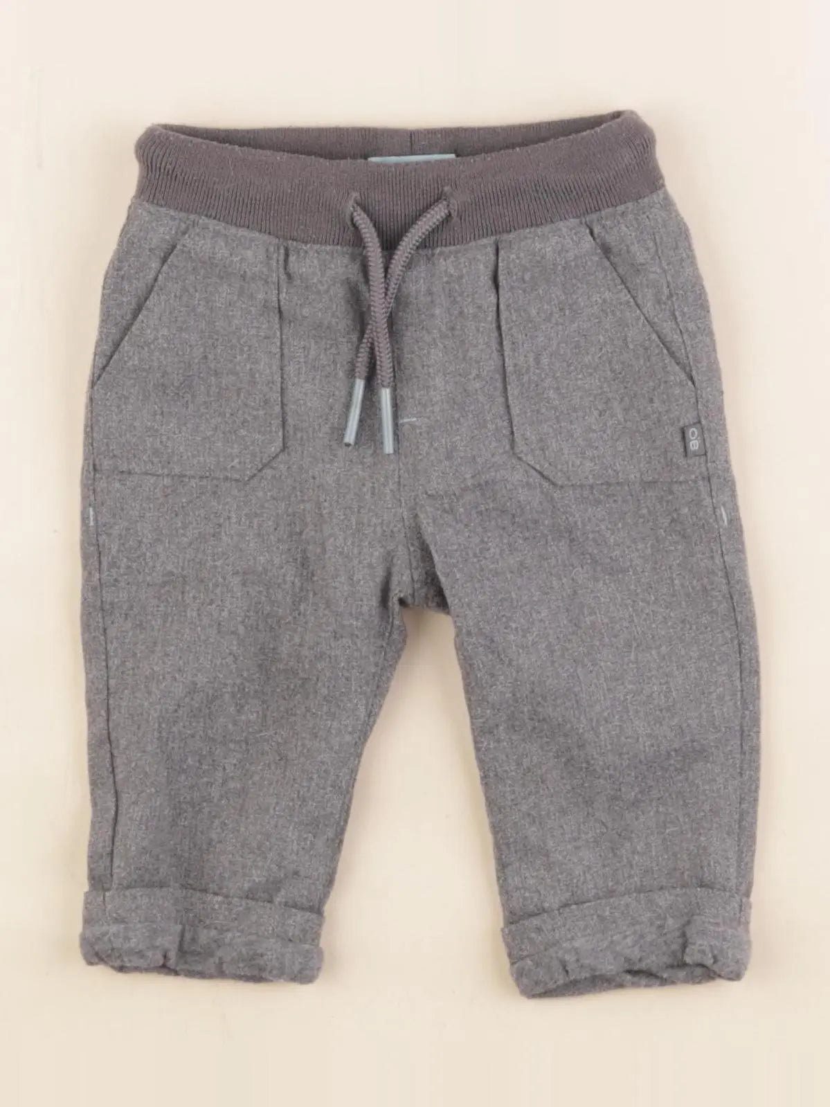 Obaïbi - pantalon gris - 3 mois