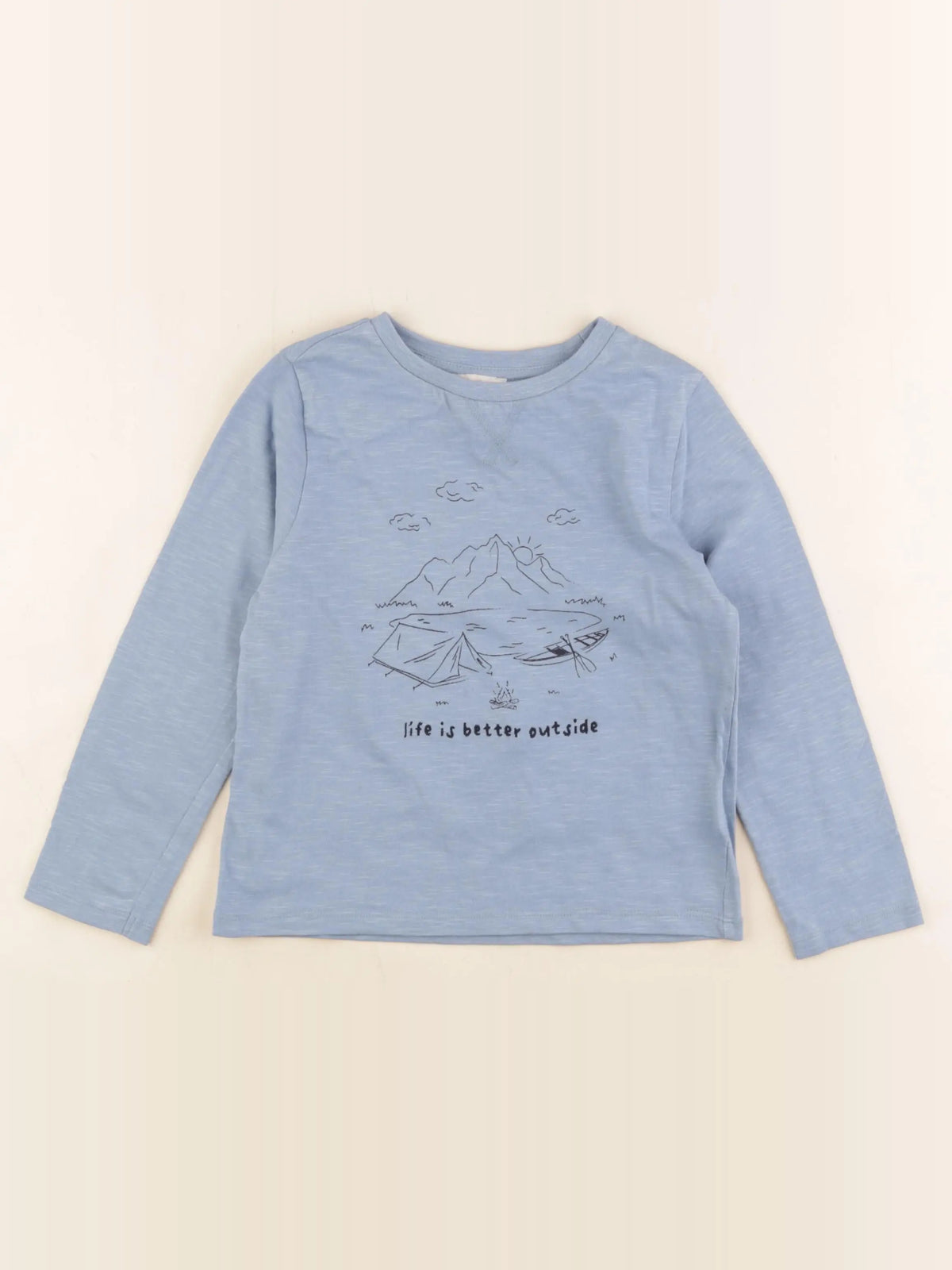 Little Cigogne - tee-shirt bleu - 5 ans