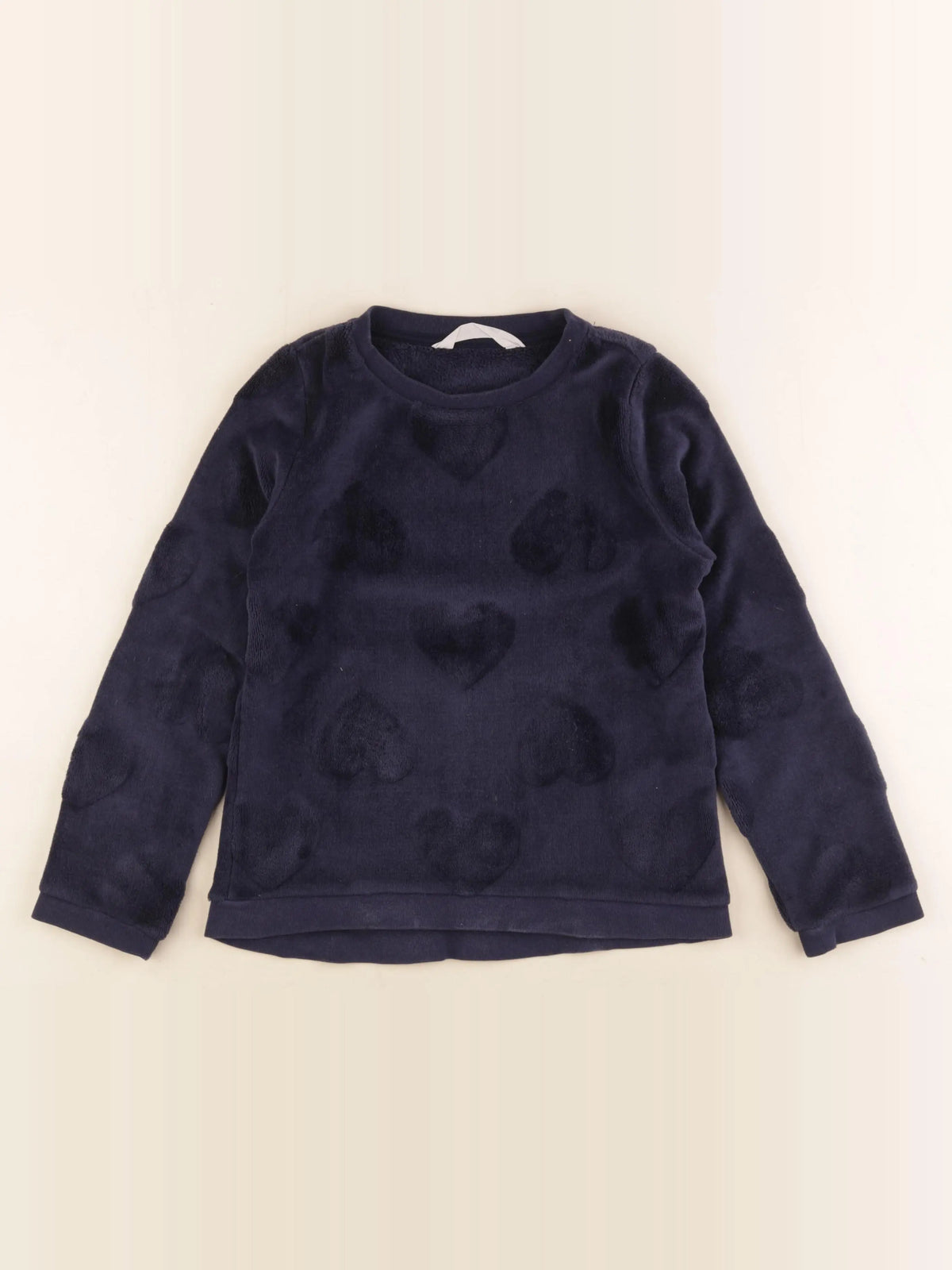 H&M - sweat bleu - 6/8 ans