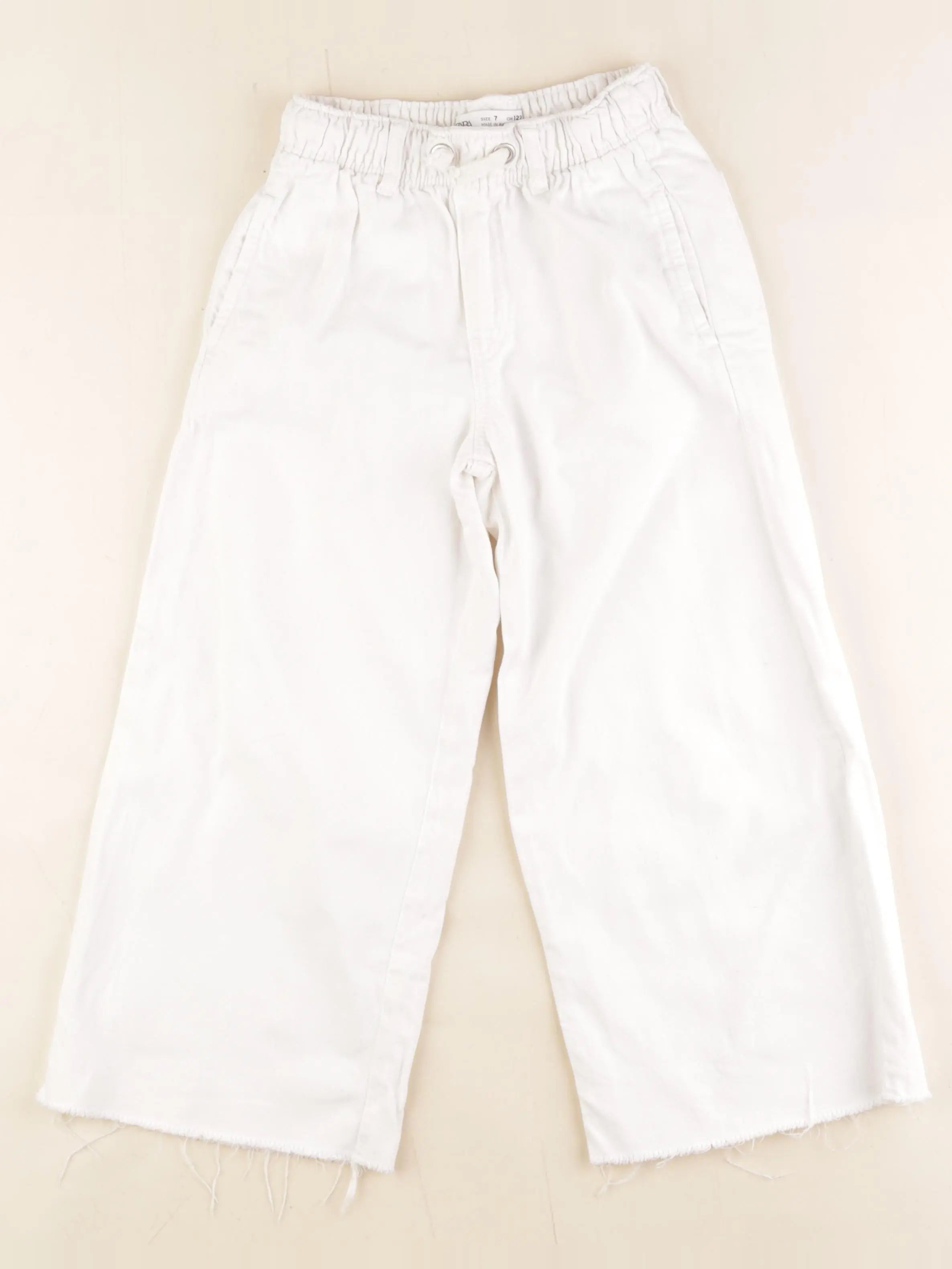 Zara - pantalon blanc - 7 ans