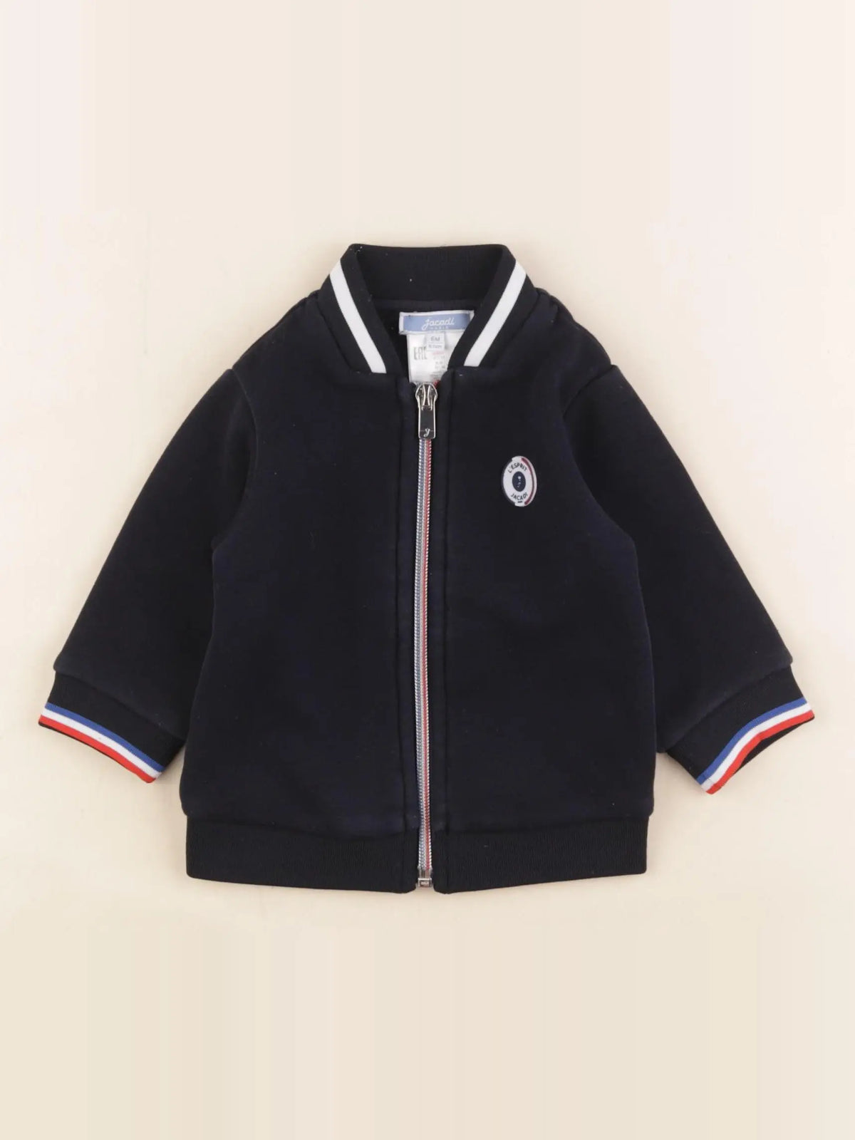 Jacadi - sweat bleu - 6 mois