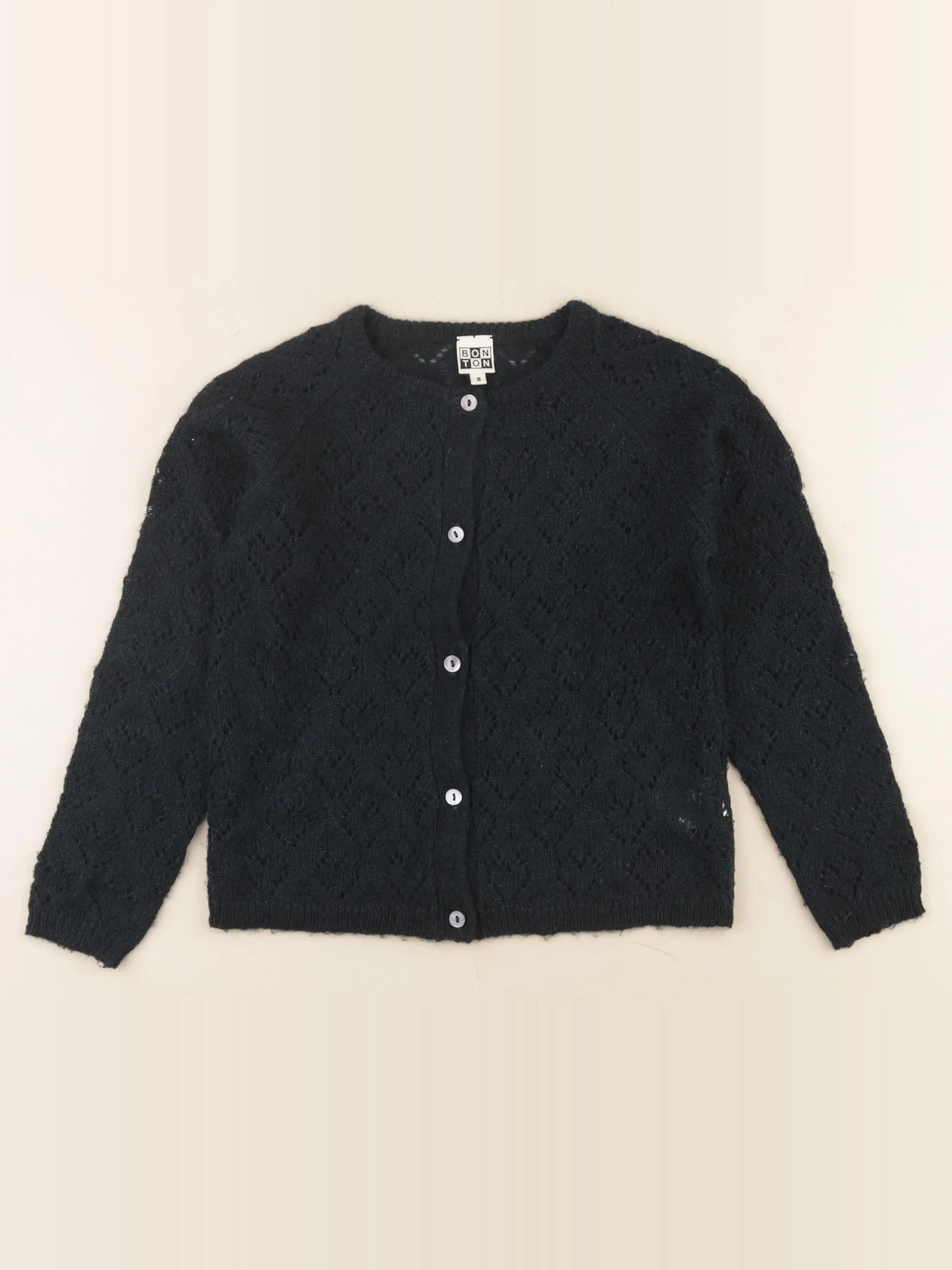 Bonton - gilet vert - 8 ans