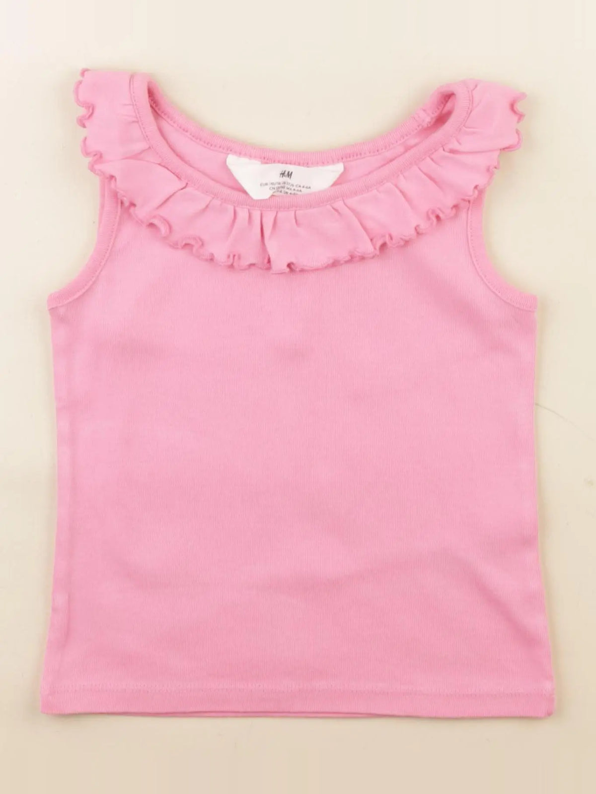 H&M - débardeur rose - 4/6 ans