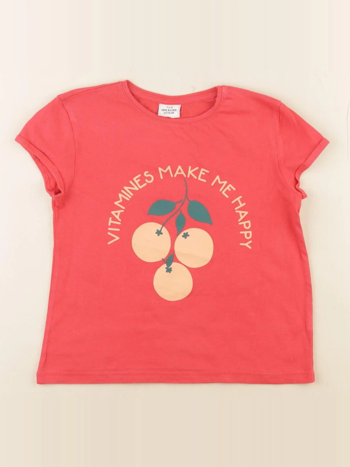 Tape à l'oeil - tee-shirt rouge - 6 ans