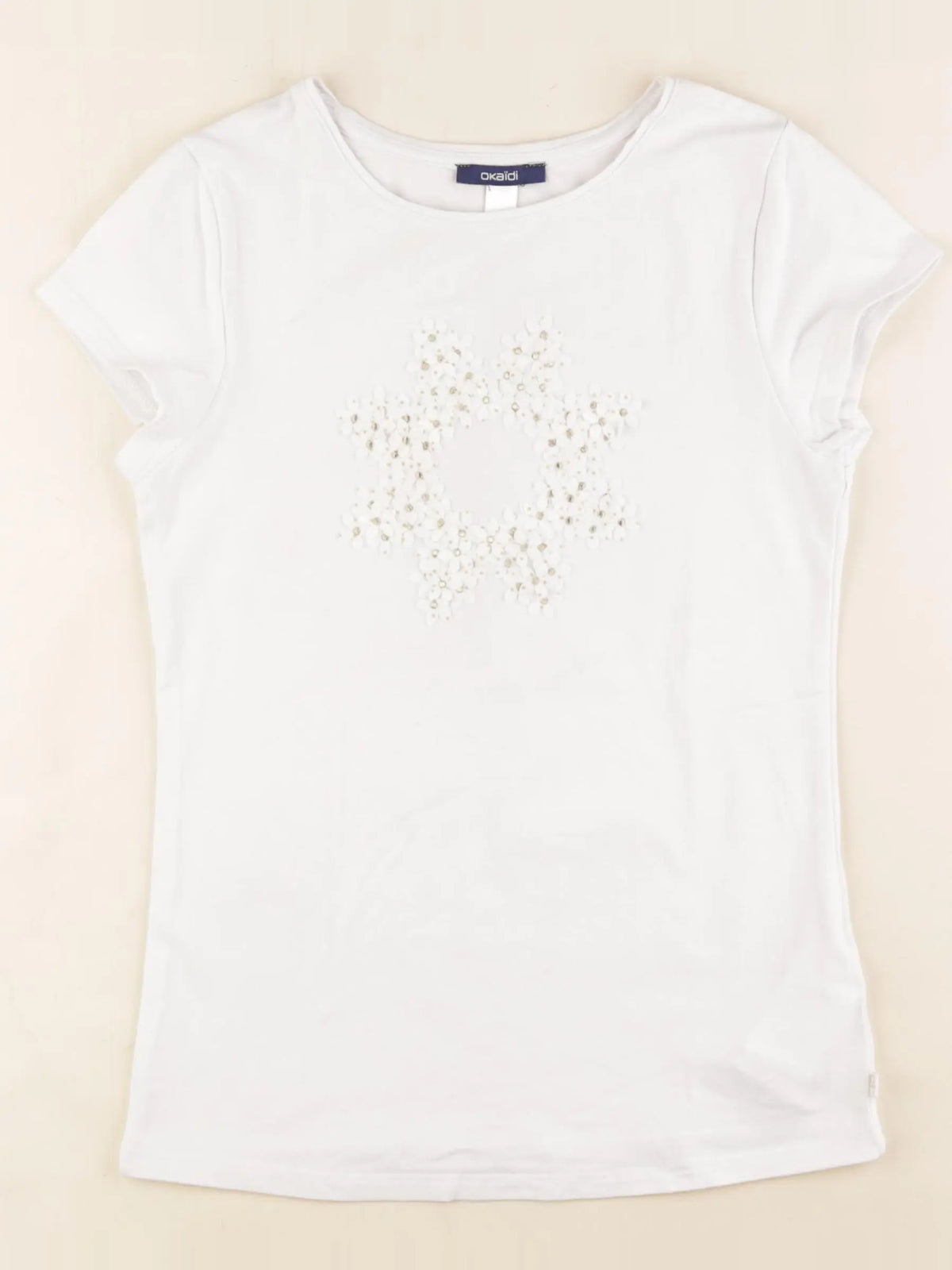 Okaidi - tee-shirt blanc - 10 ans