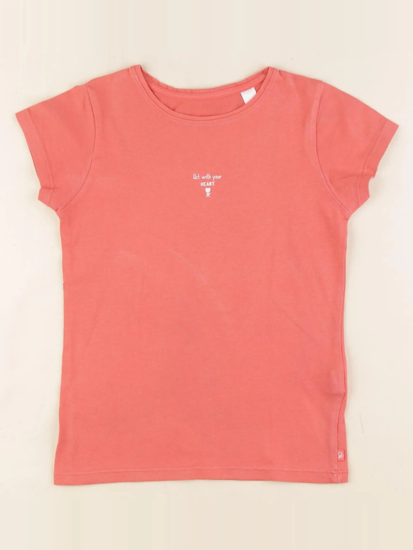 Okaidi - tee-shirt orange - 8 ans