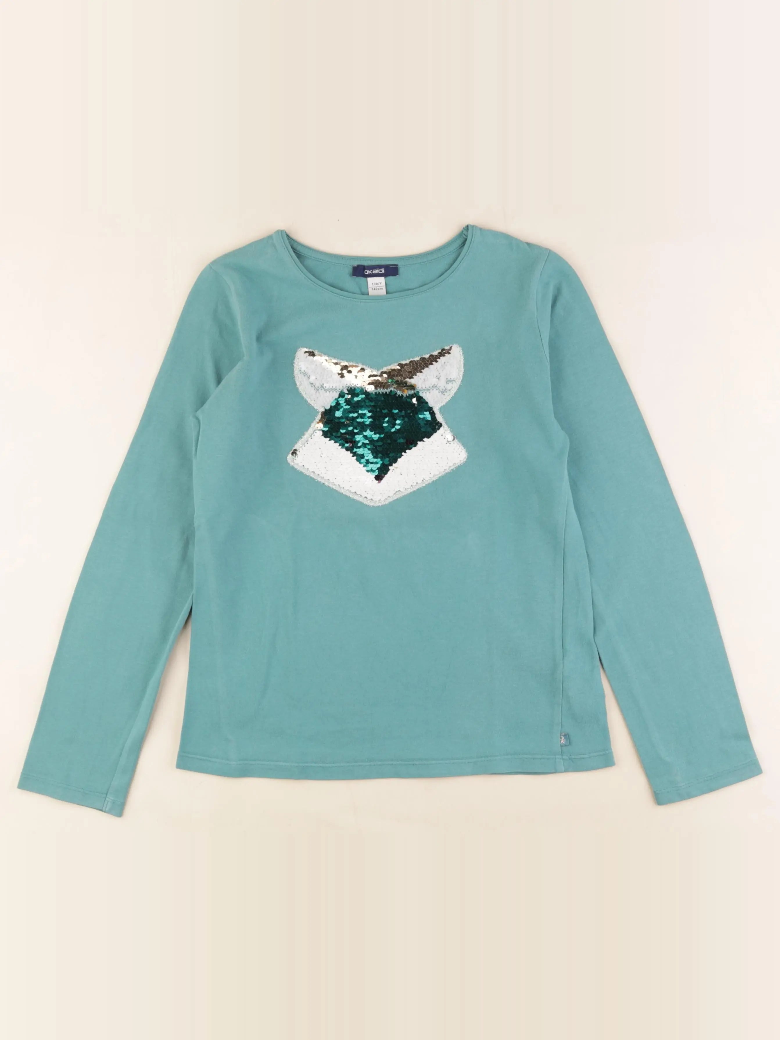 Okaidi - tee-shirt vert - 10 ans