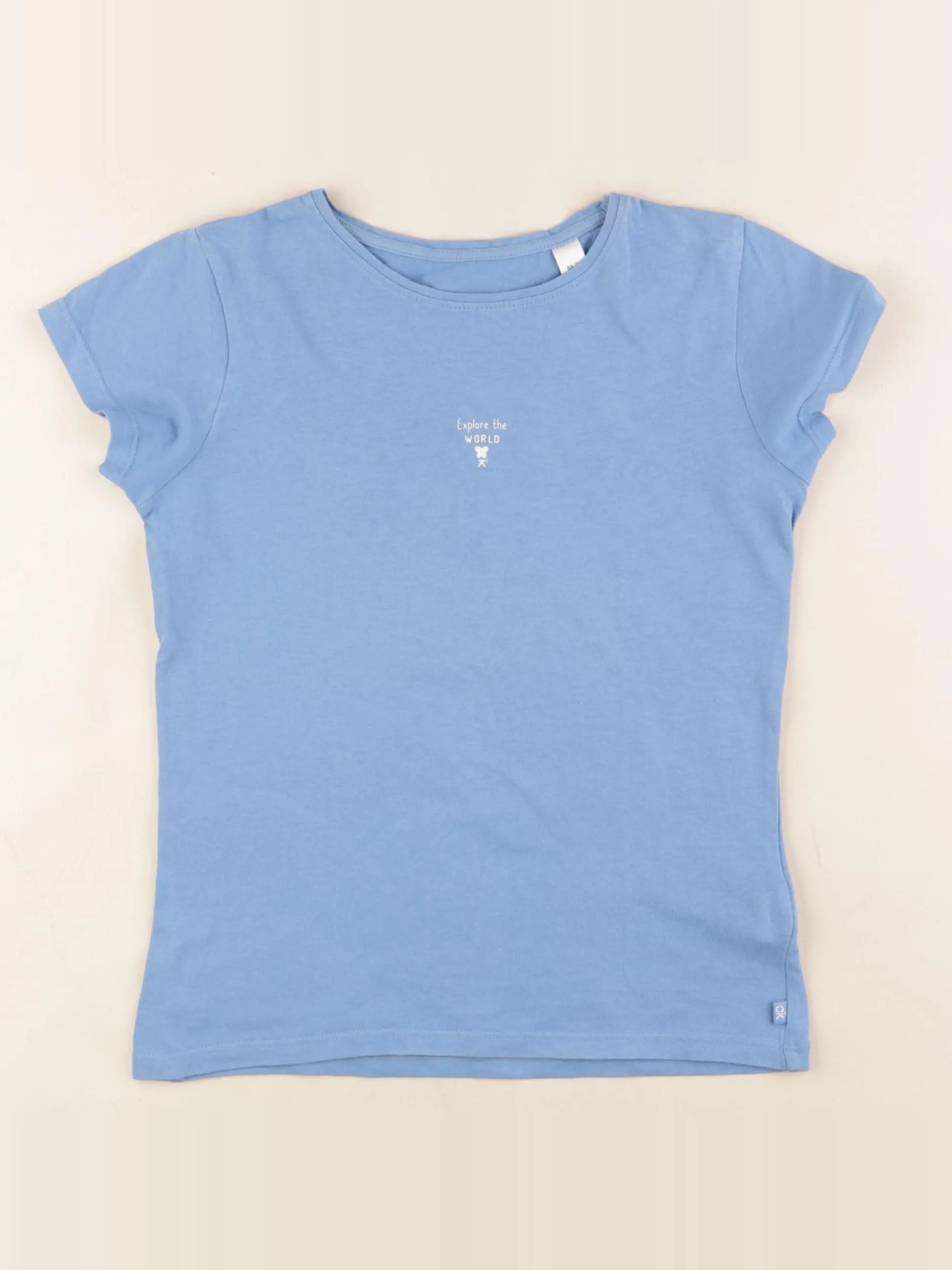 Okaidi - tee-shirt bleu - 8 ans