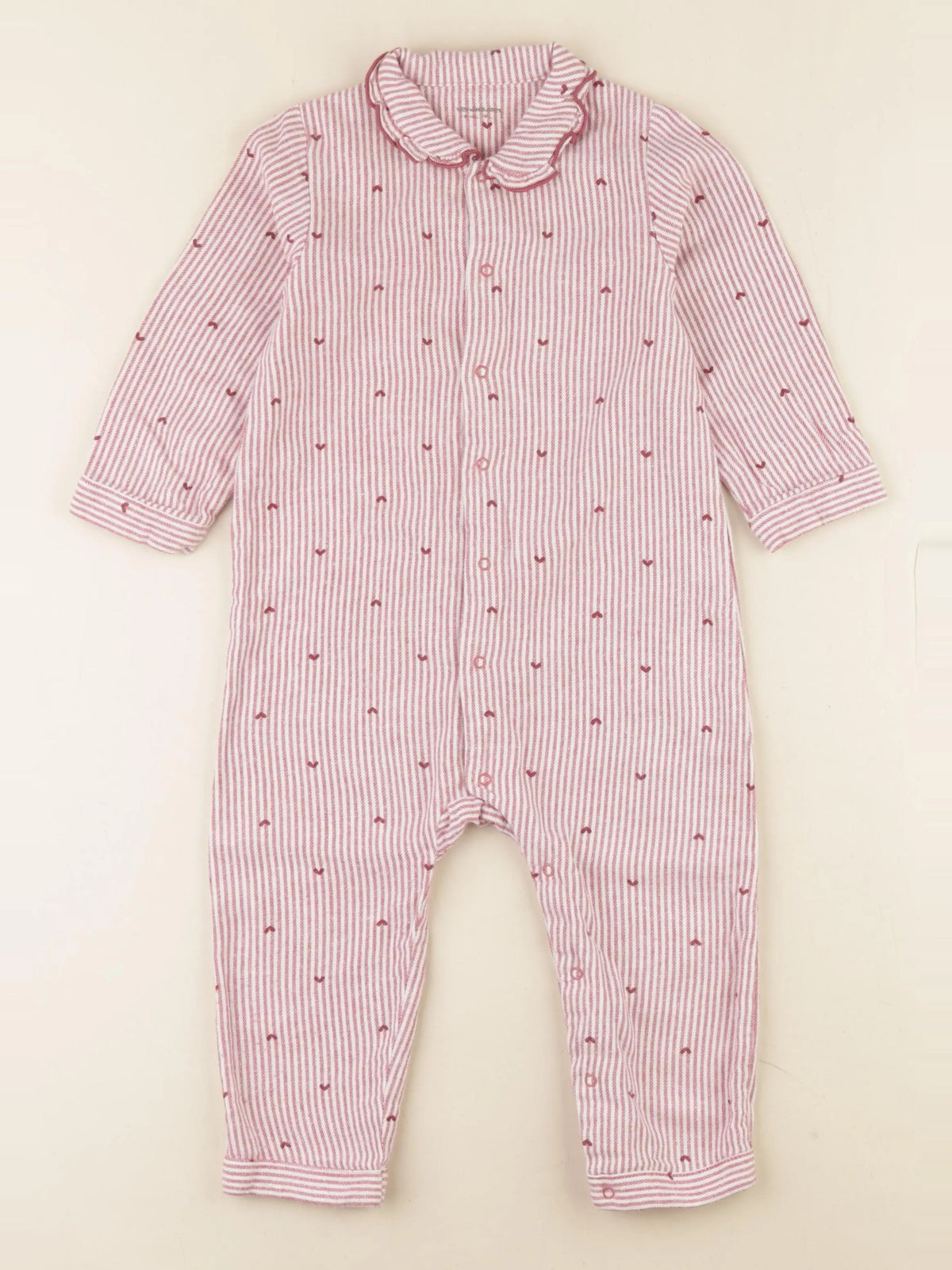 Vertbaudet - pyjama coton rose - 2 ans