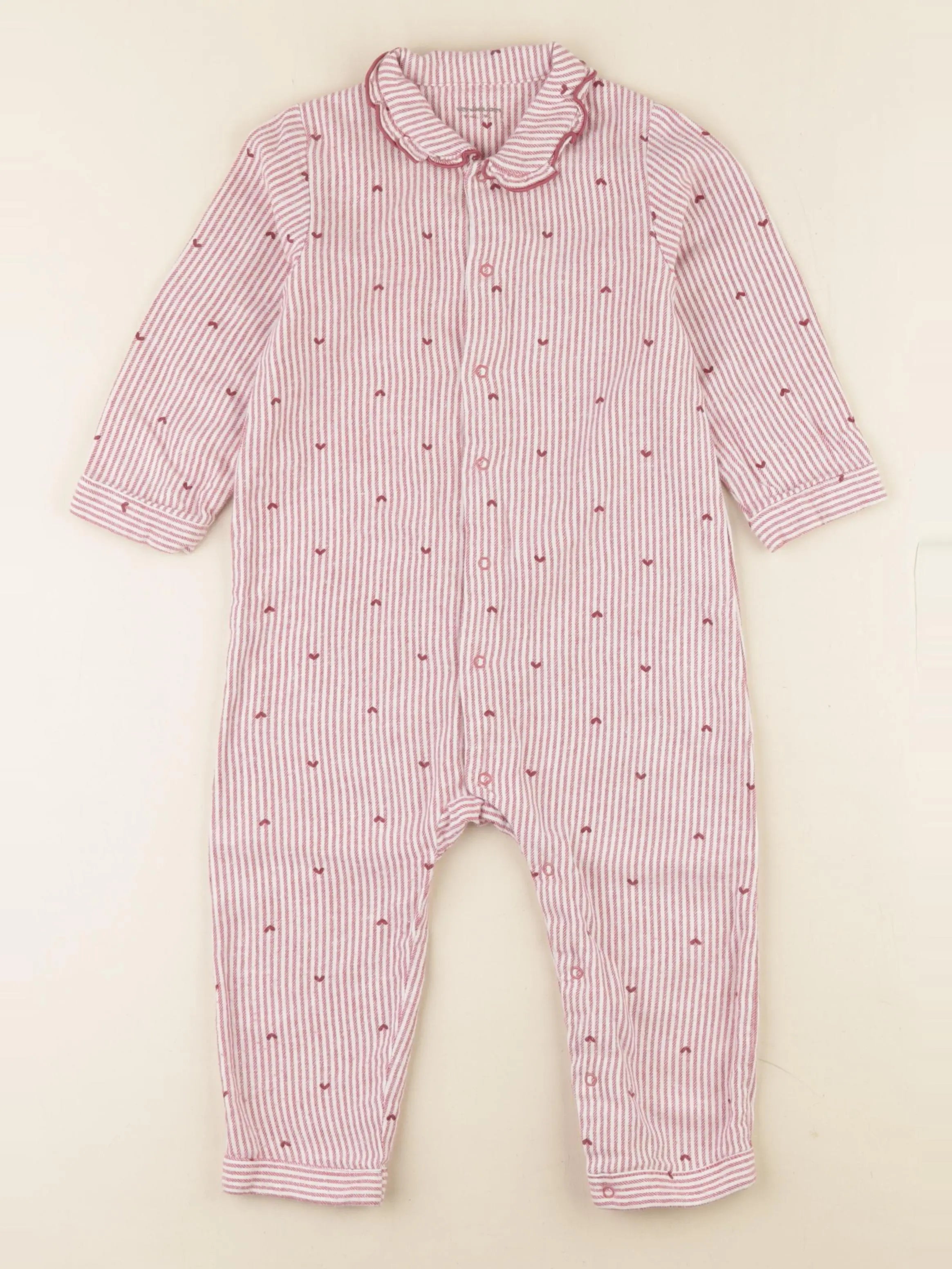 Vertbaudet - pyjama coton rose - 2 ans