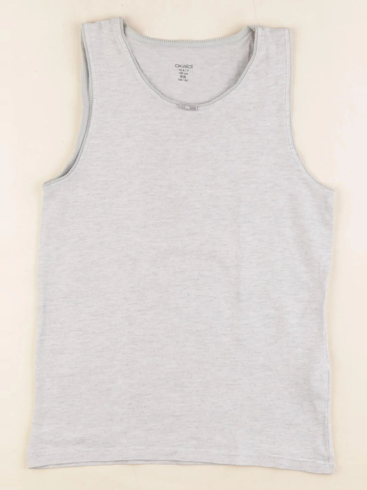 Okaidi - maillot de corps gris - 10 ans