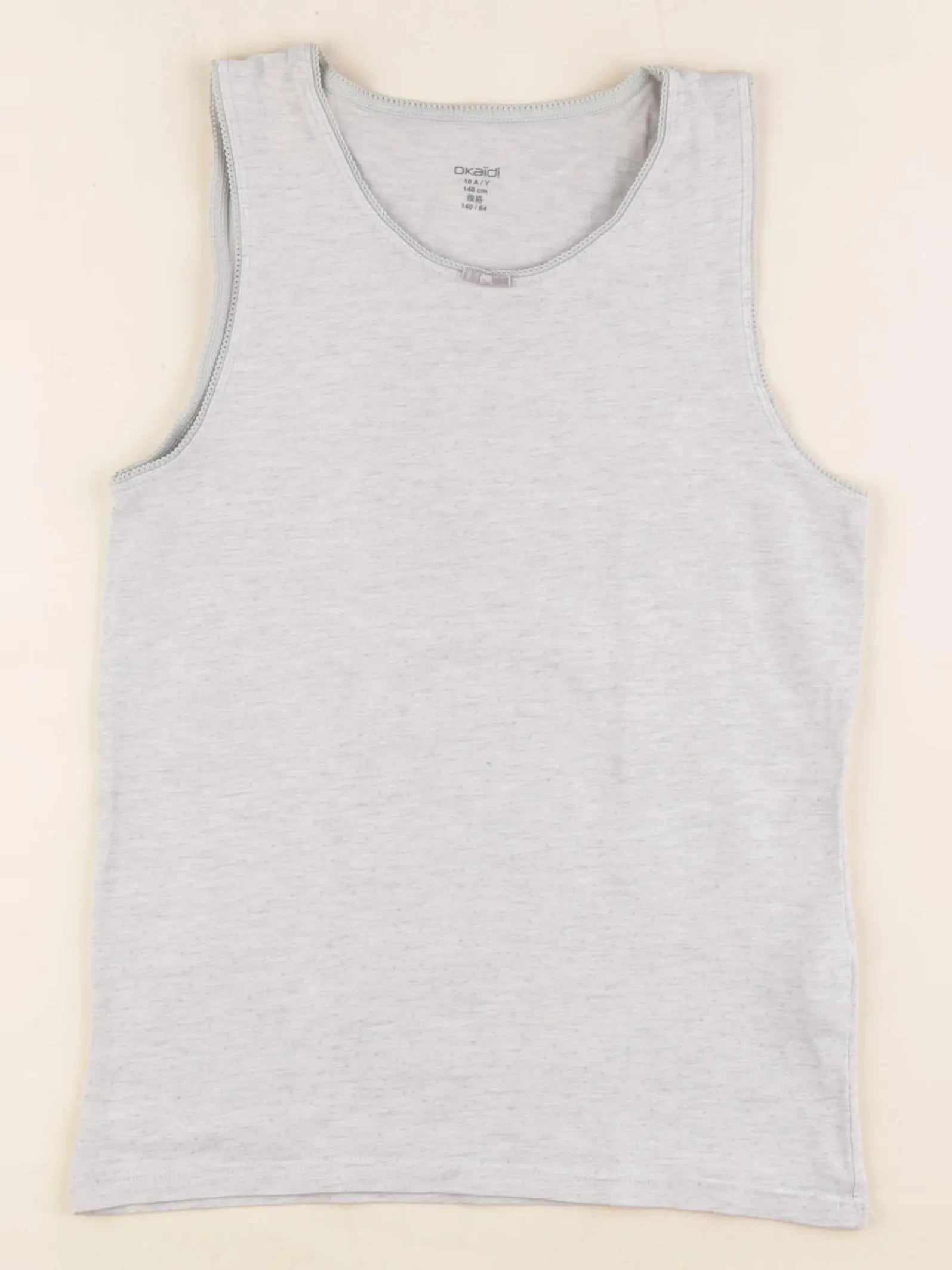Okaidi - maillot de corps gris - 10 ans