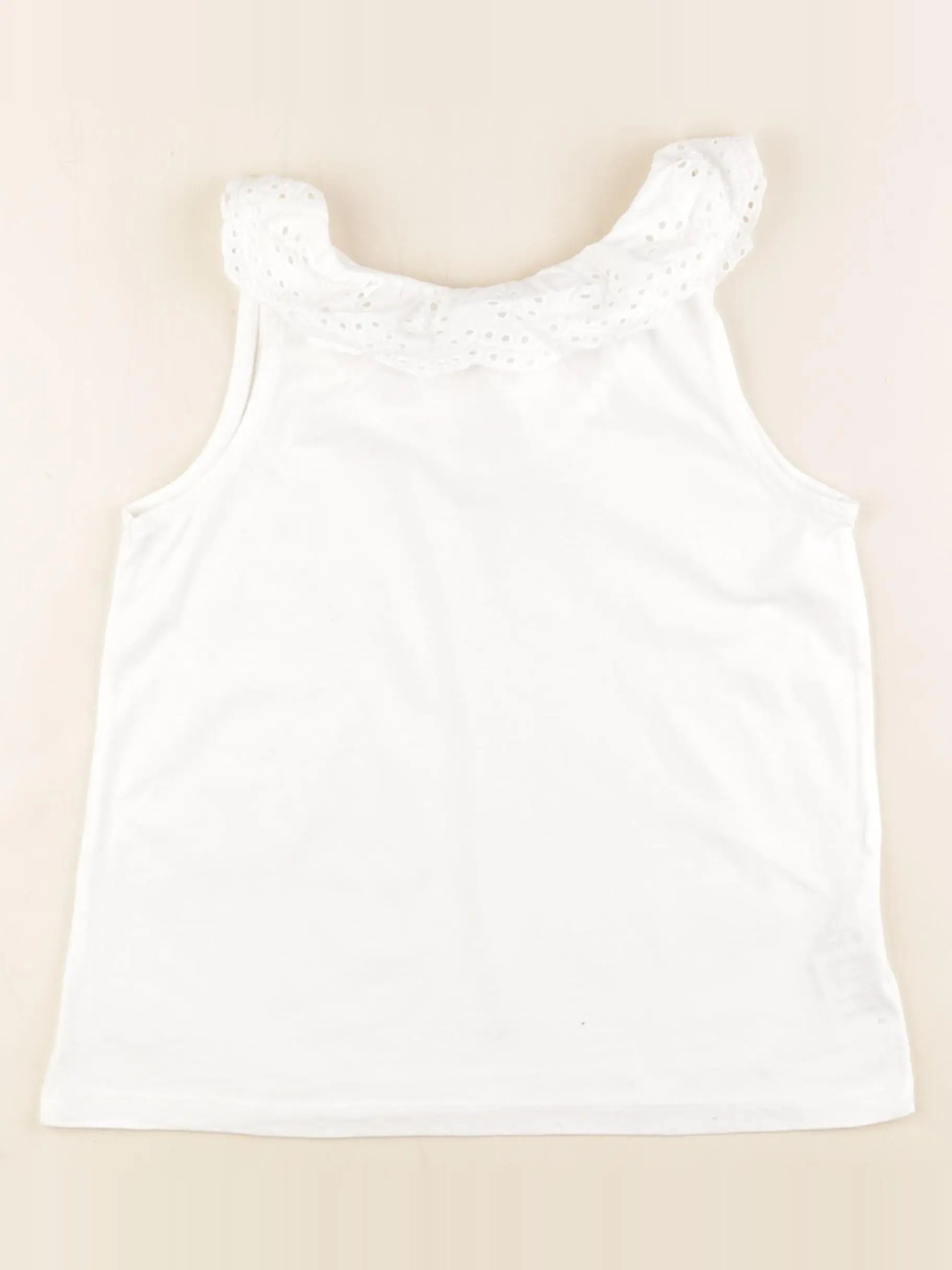 Vertbaudet - débardeur blanc - 10 ans