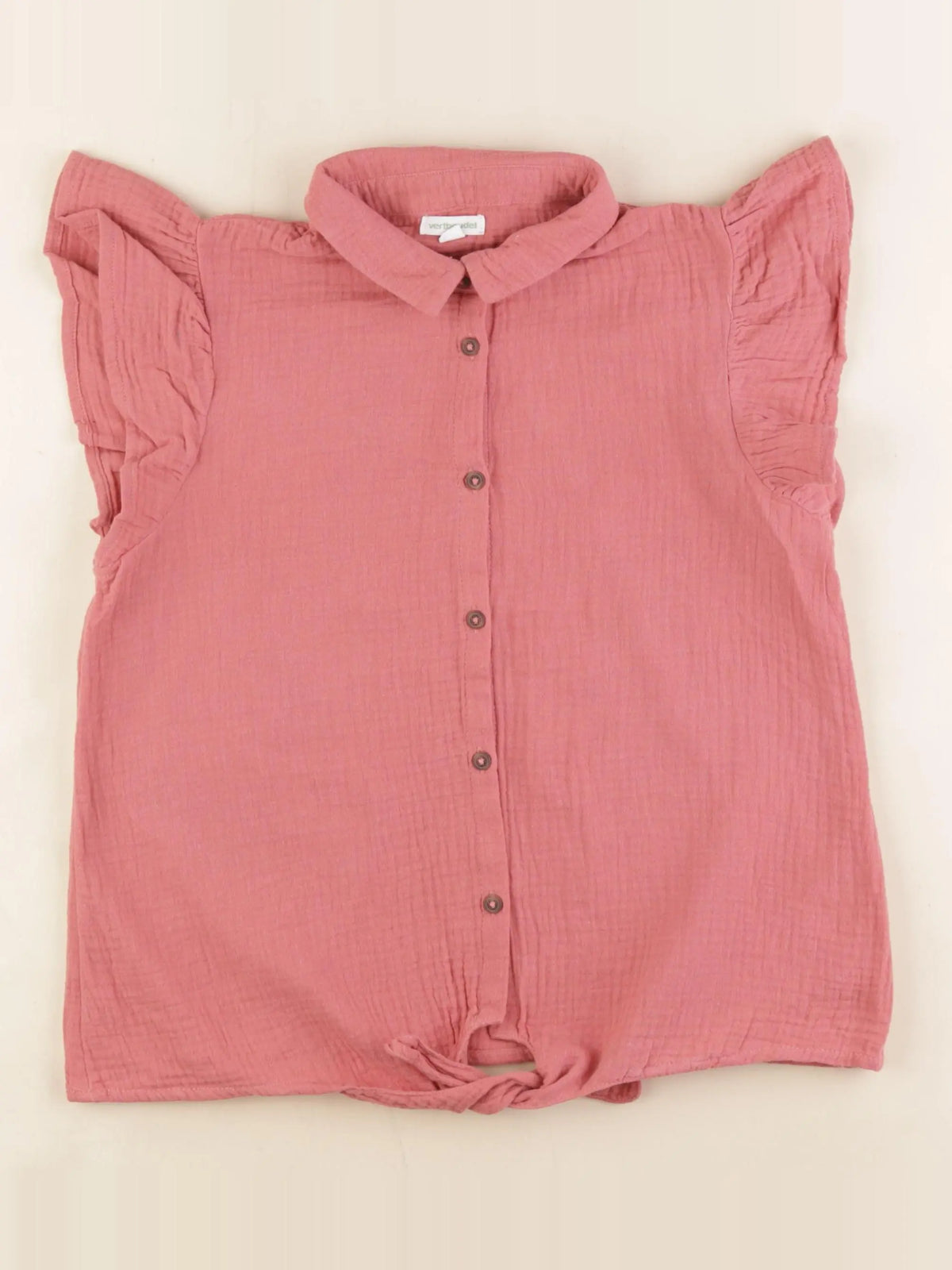 Vertbaudet - chemise rose - 10 ans