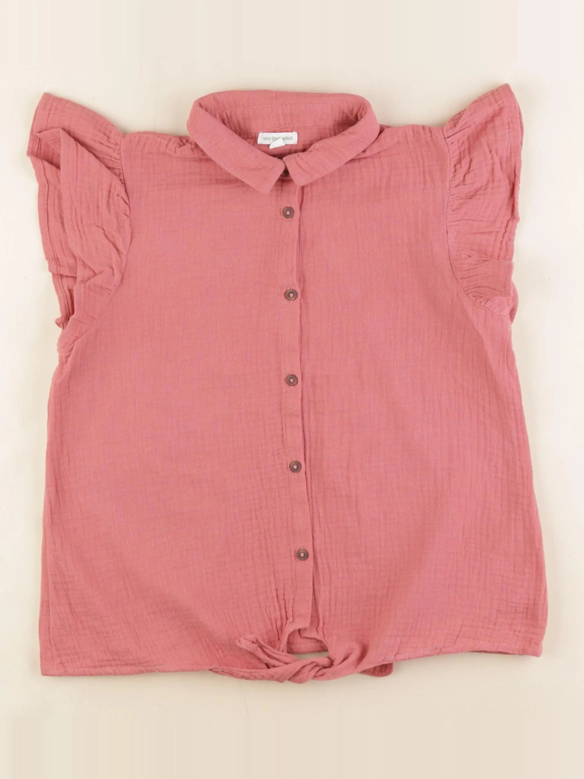 Vertbaudet - chemise rose - 10 ans