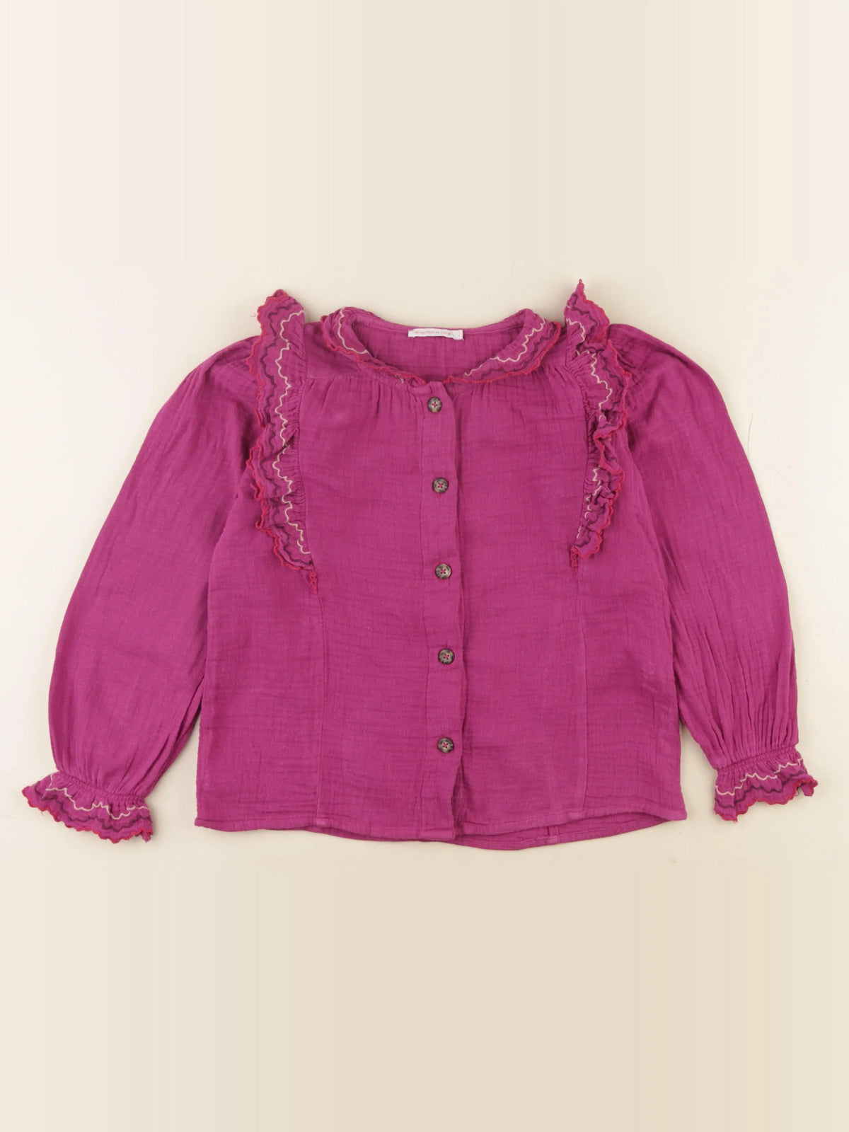Monoprix - blouse rose - 8 ans