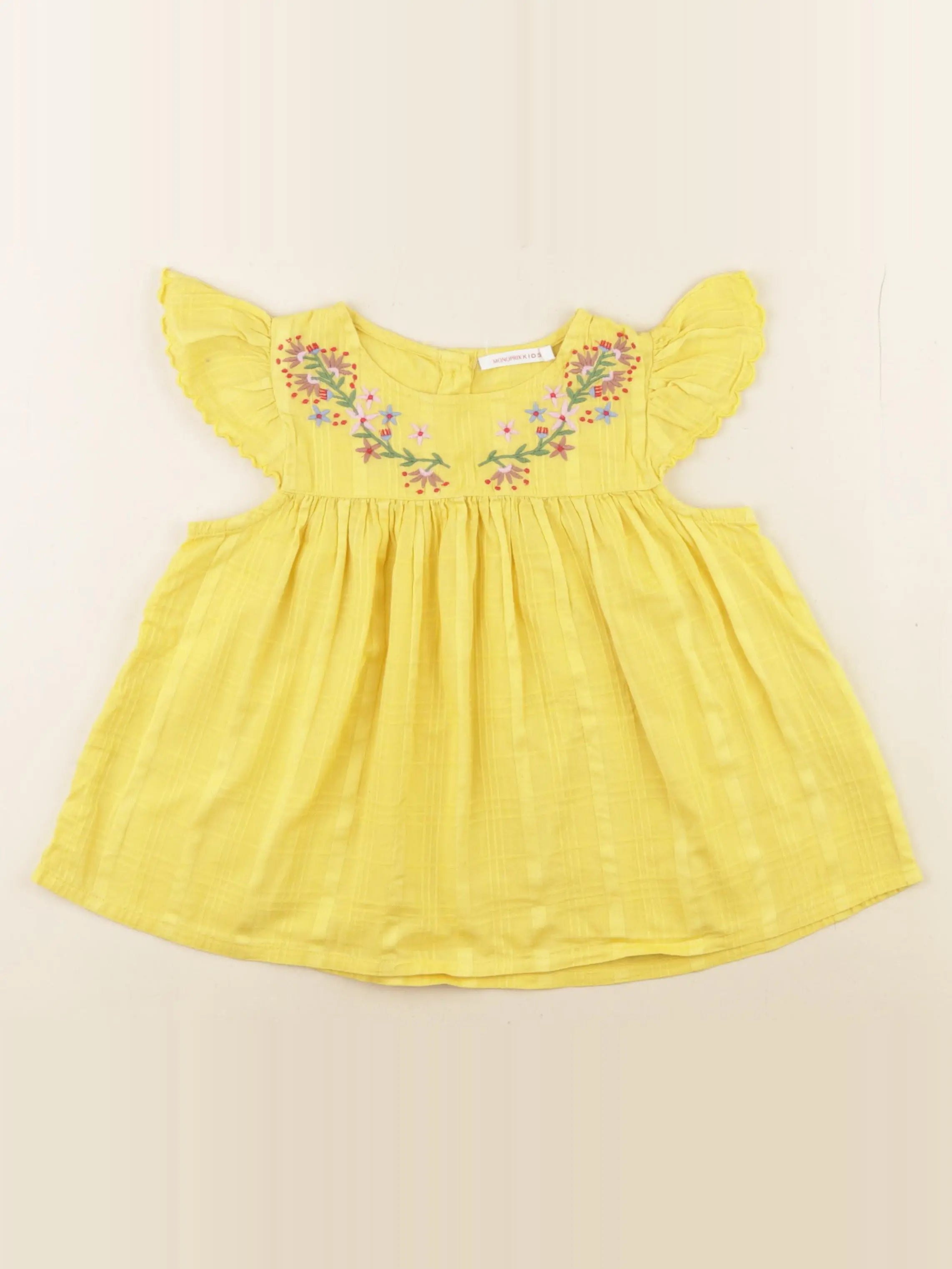 Monoprix - blouse jaune - 5 ans