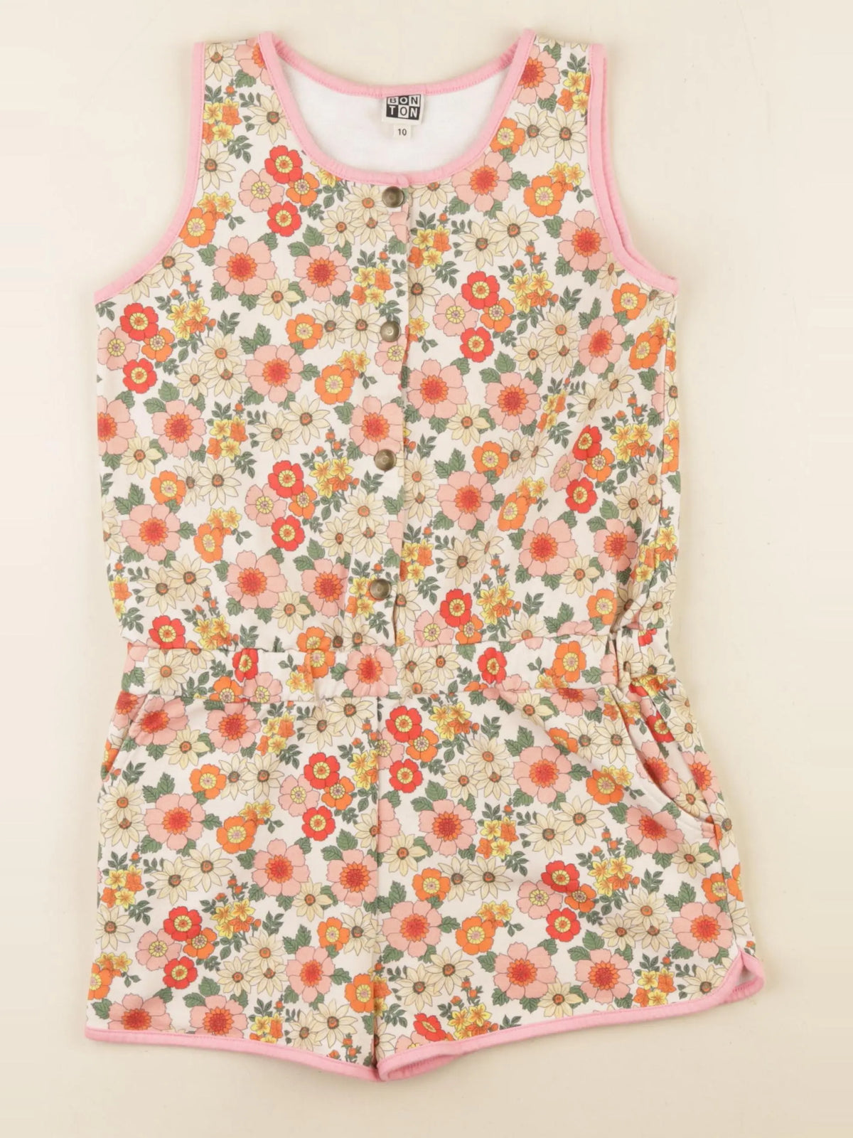 Bonton - combinaison beige - 10 ans