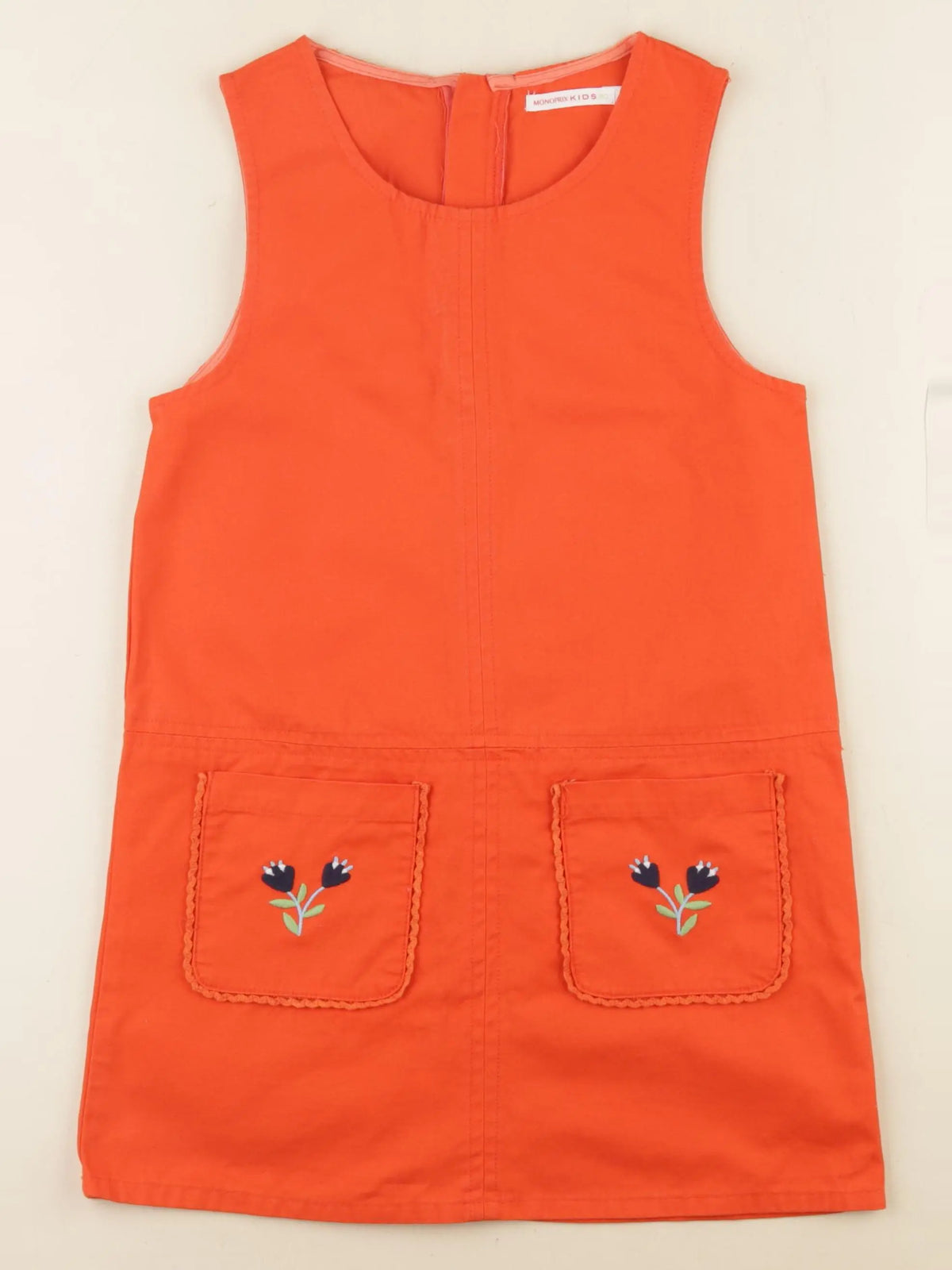 Monoprix - robe rouge - 8 ans