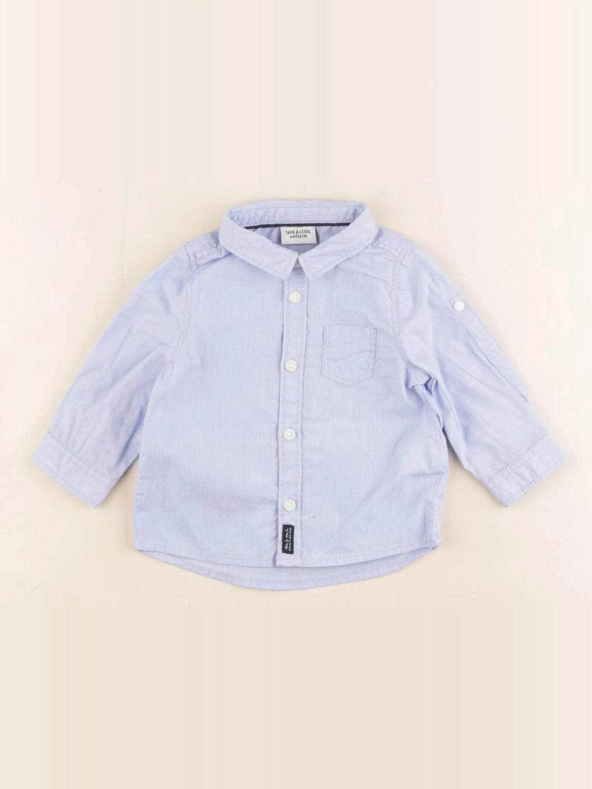 Tape à l'oeil - chemise bleu - 6 mois