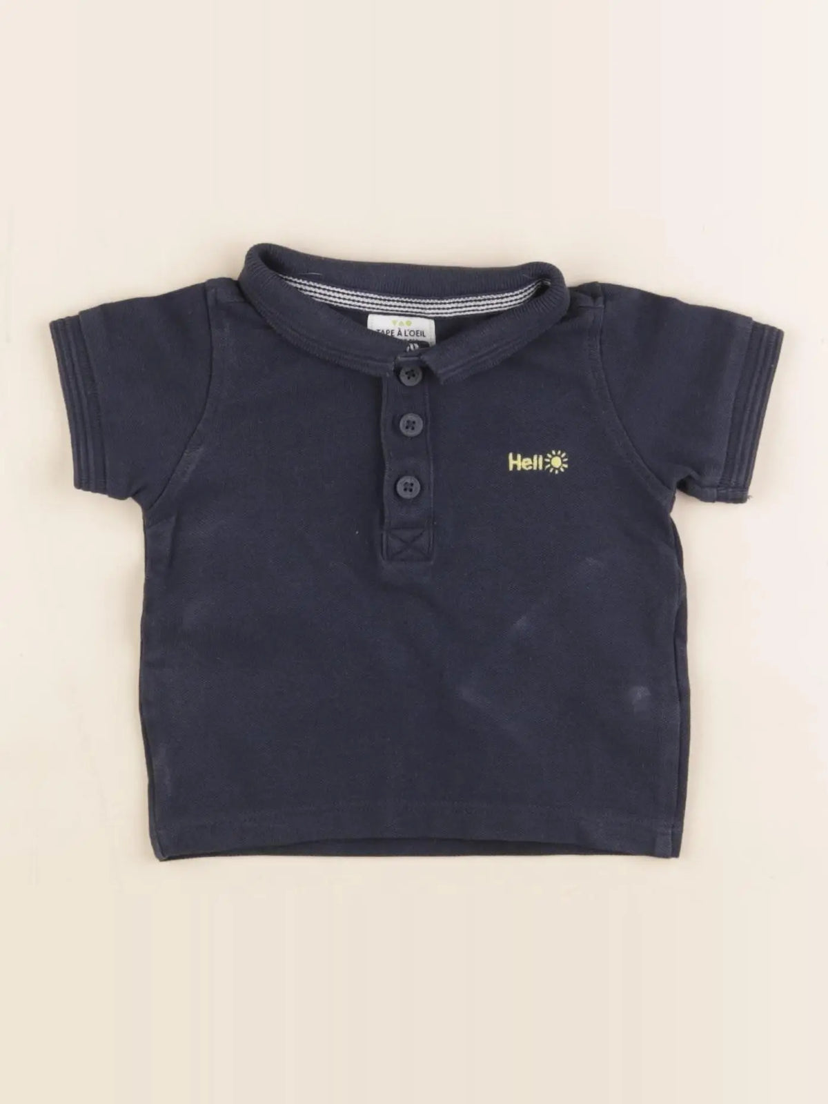 Tape à l'oeil - polo bleu - 3 mois