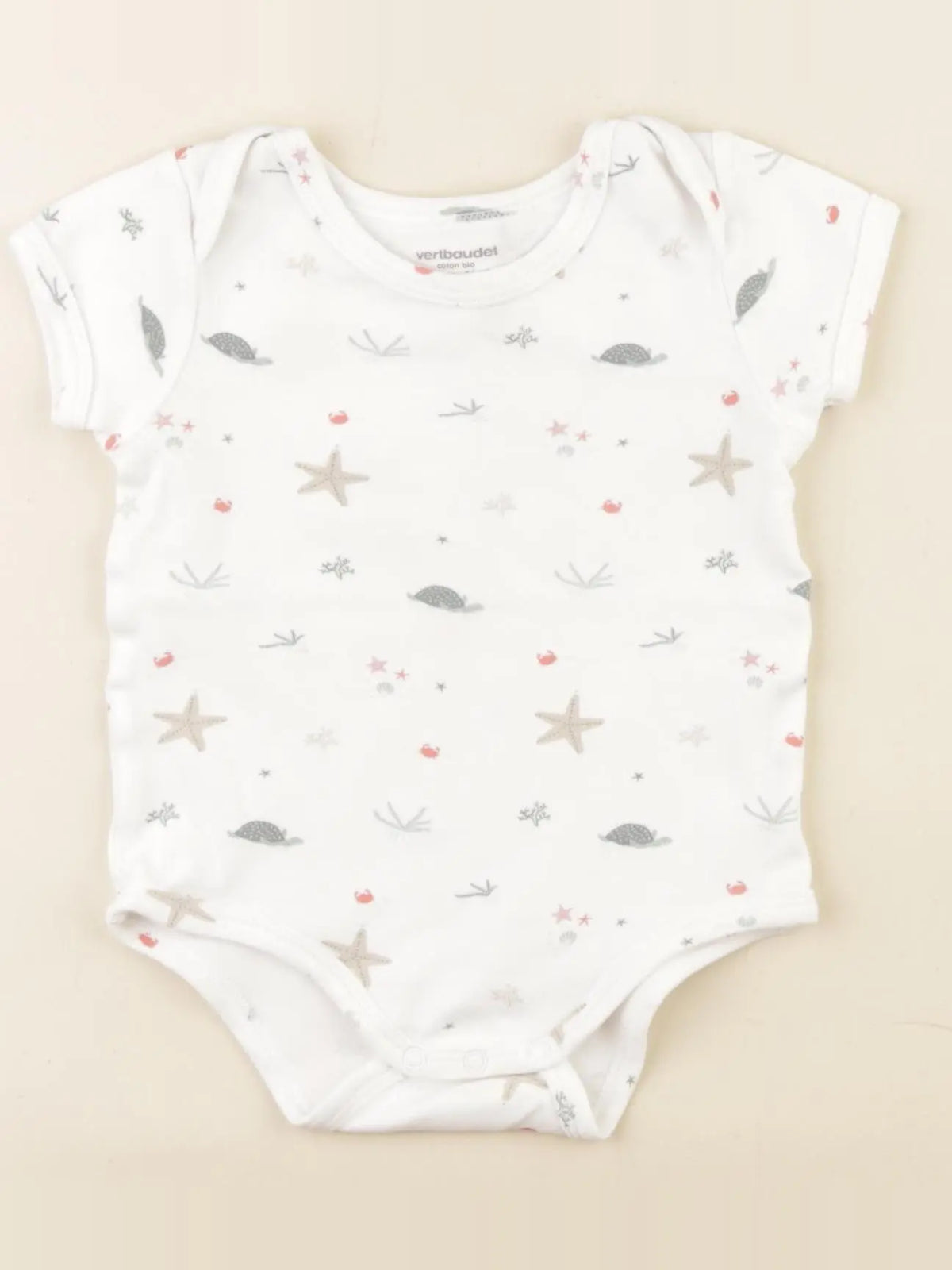 Vertbaudet - body blanc - 12 mois