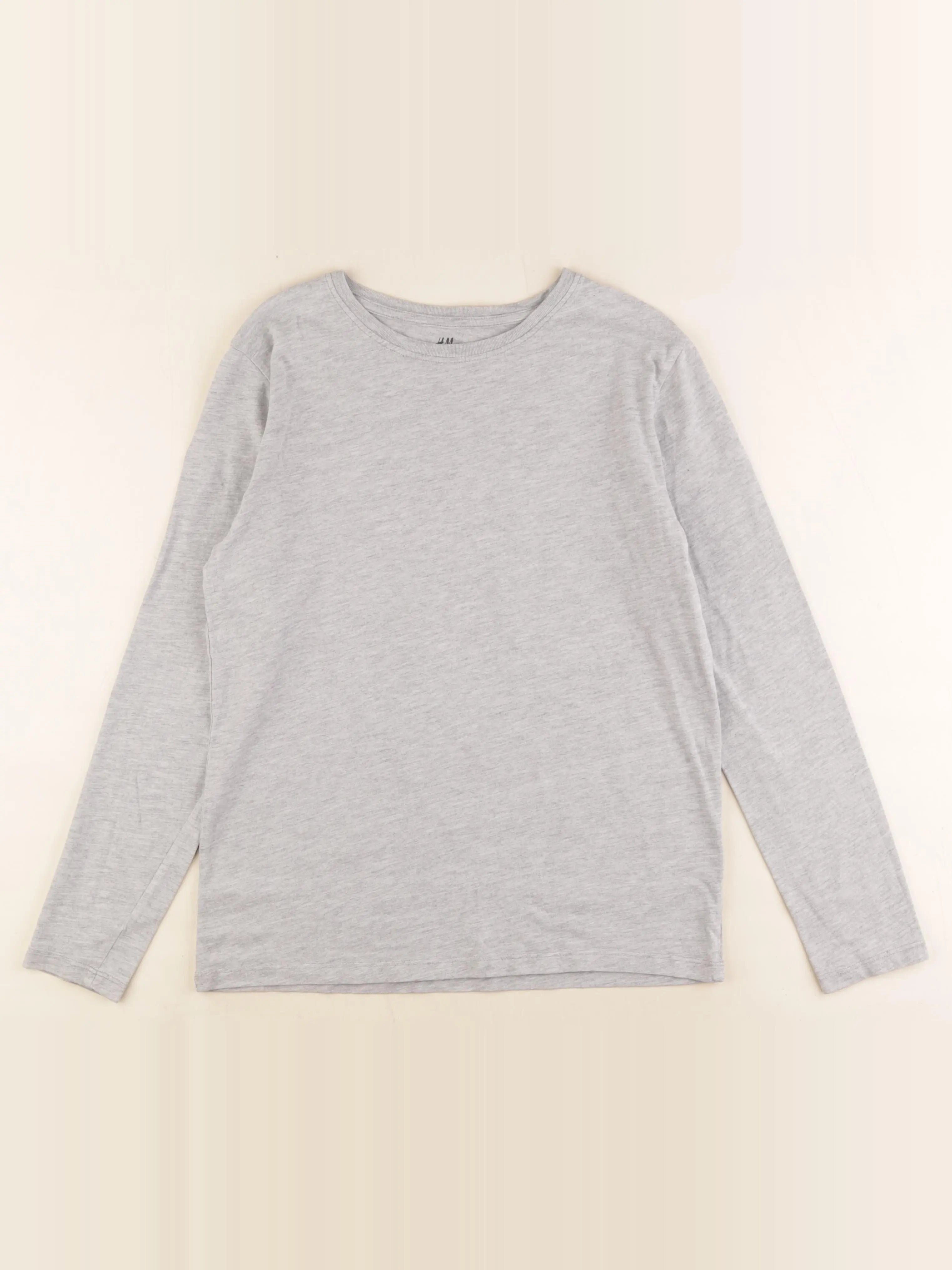 H&M - tee-shirt gris - 12/14 ans