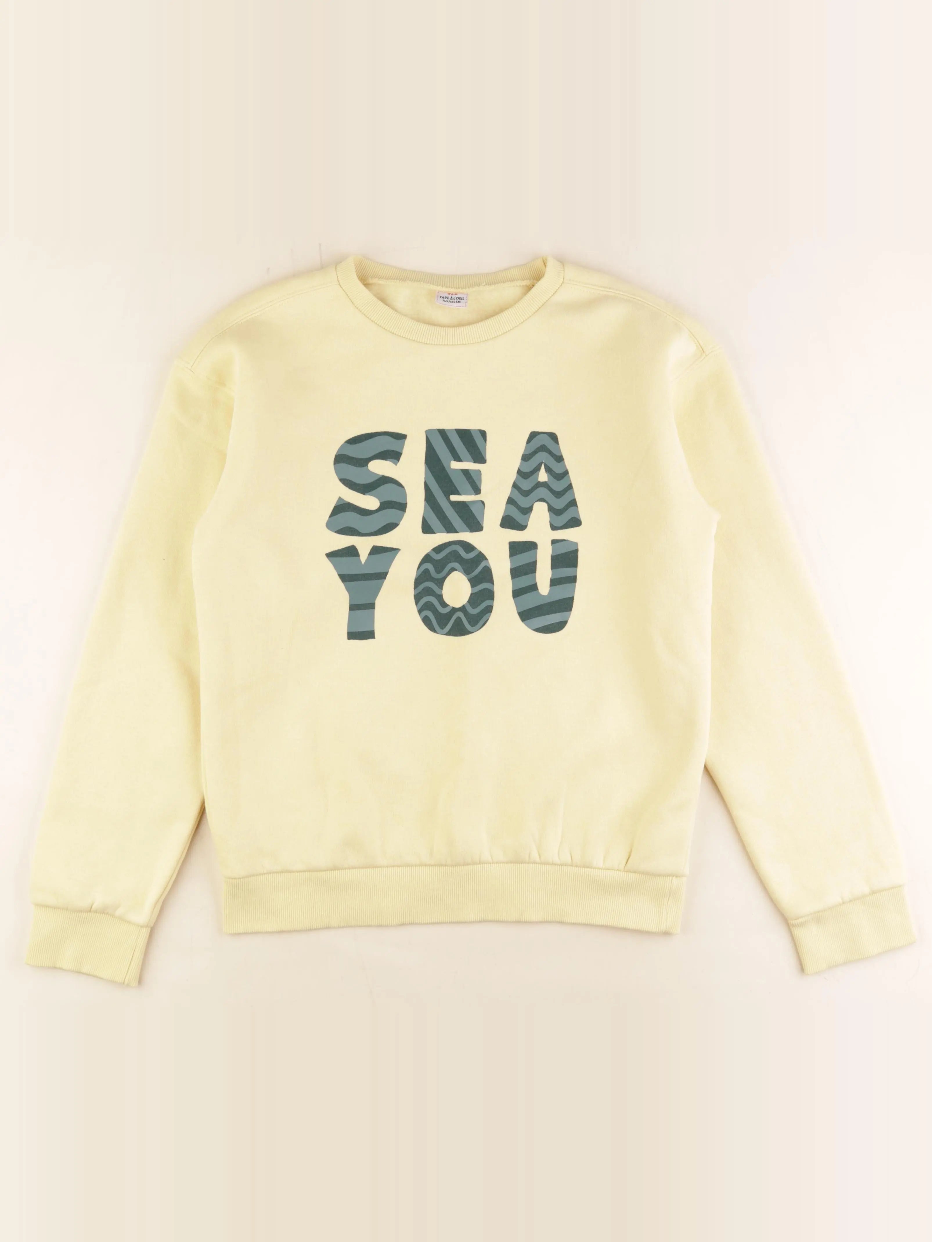 Tape à l'oeil - sweat jaune - 14 ans