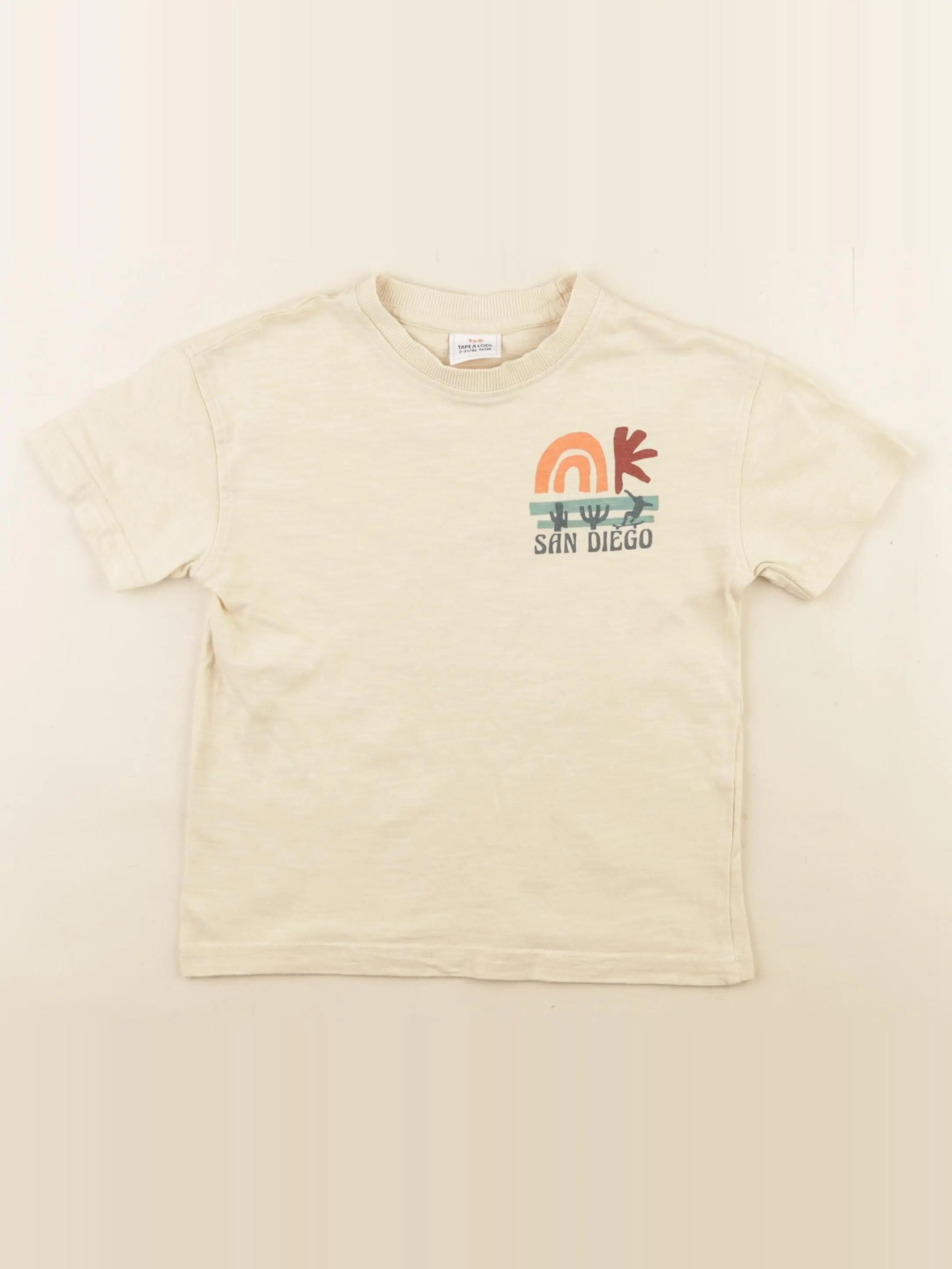 Tape à l'oeil - tee-shirt beige - 2/3 ans