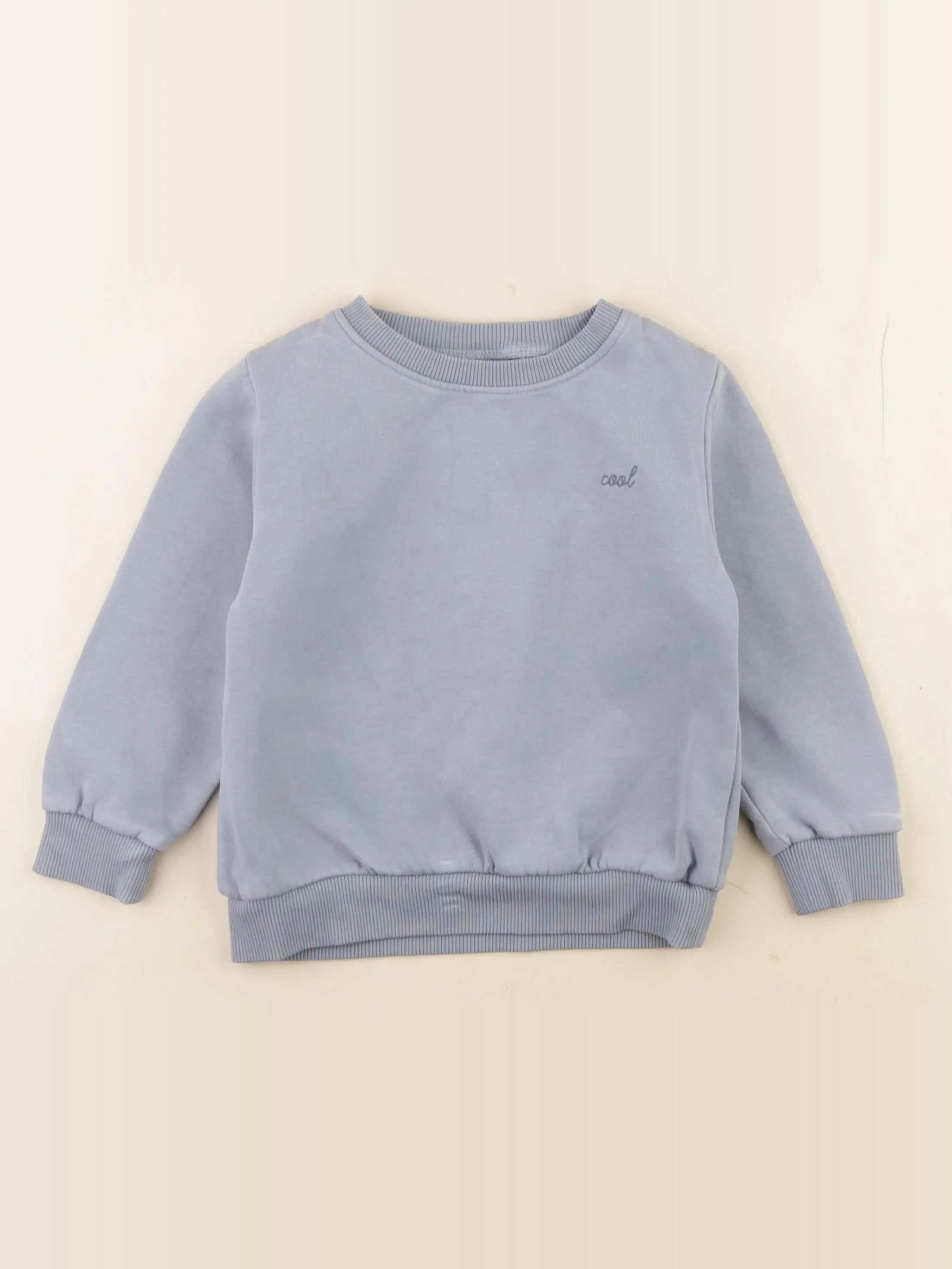 Tape à l'oeil - sweat bleu - 2/3 ans