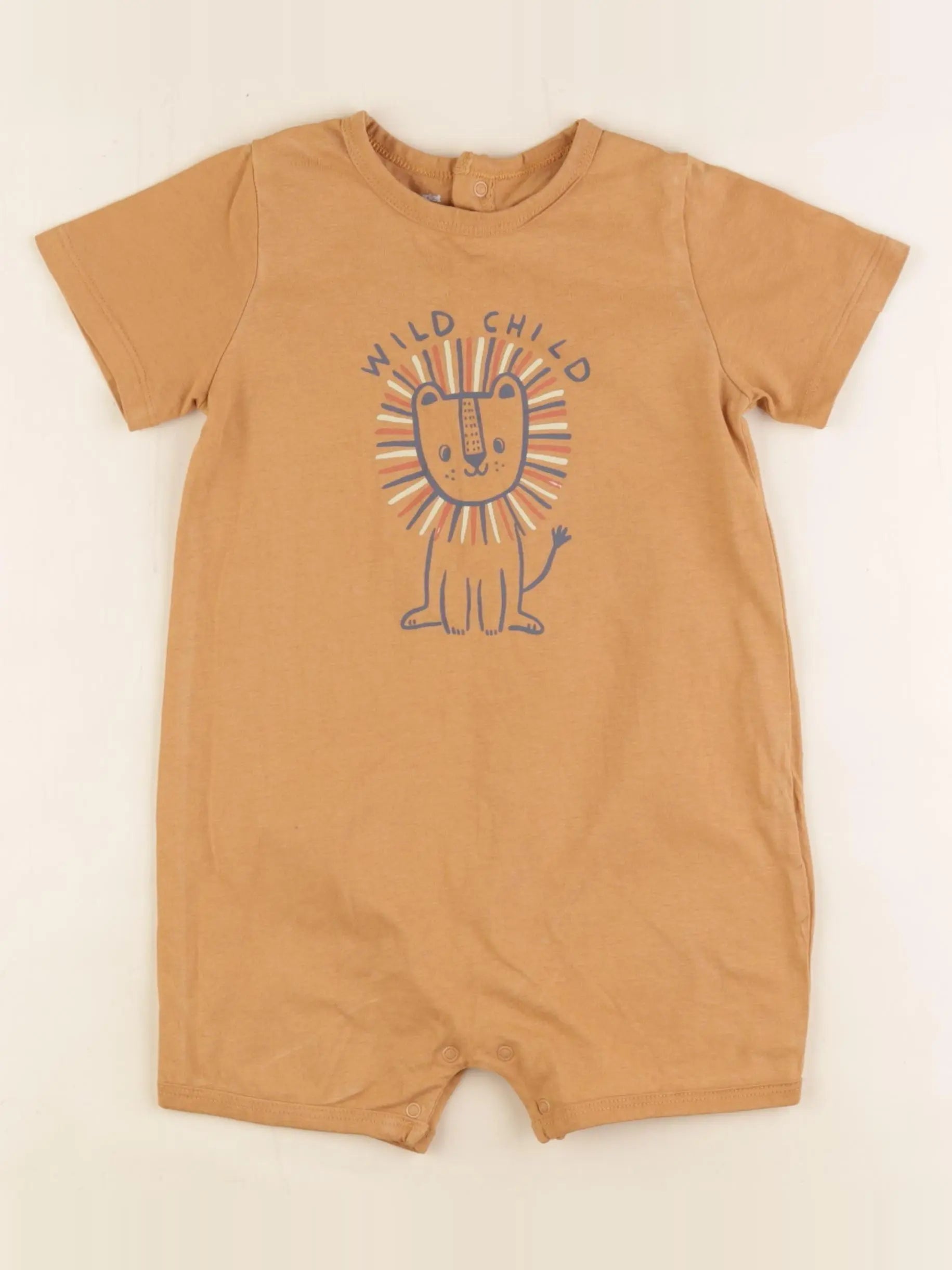 Vertbaudet - pyjama coton marron - 36 mois