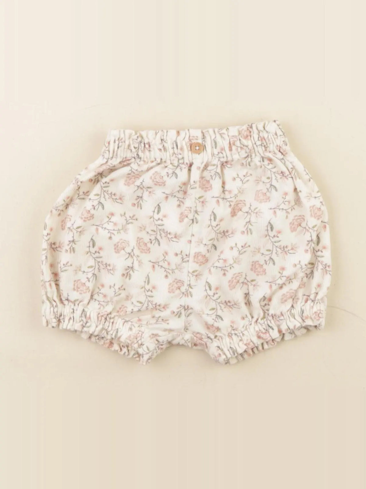 Vertbaudet - bloomer blanc, rose - 3 mois