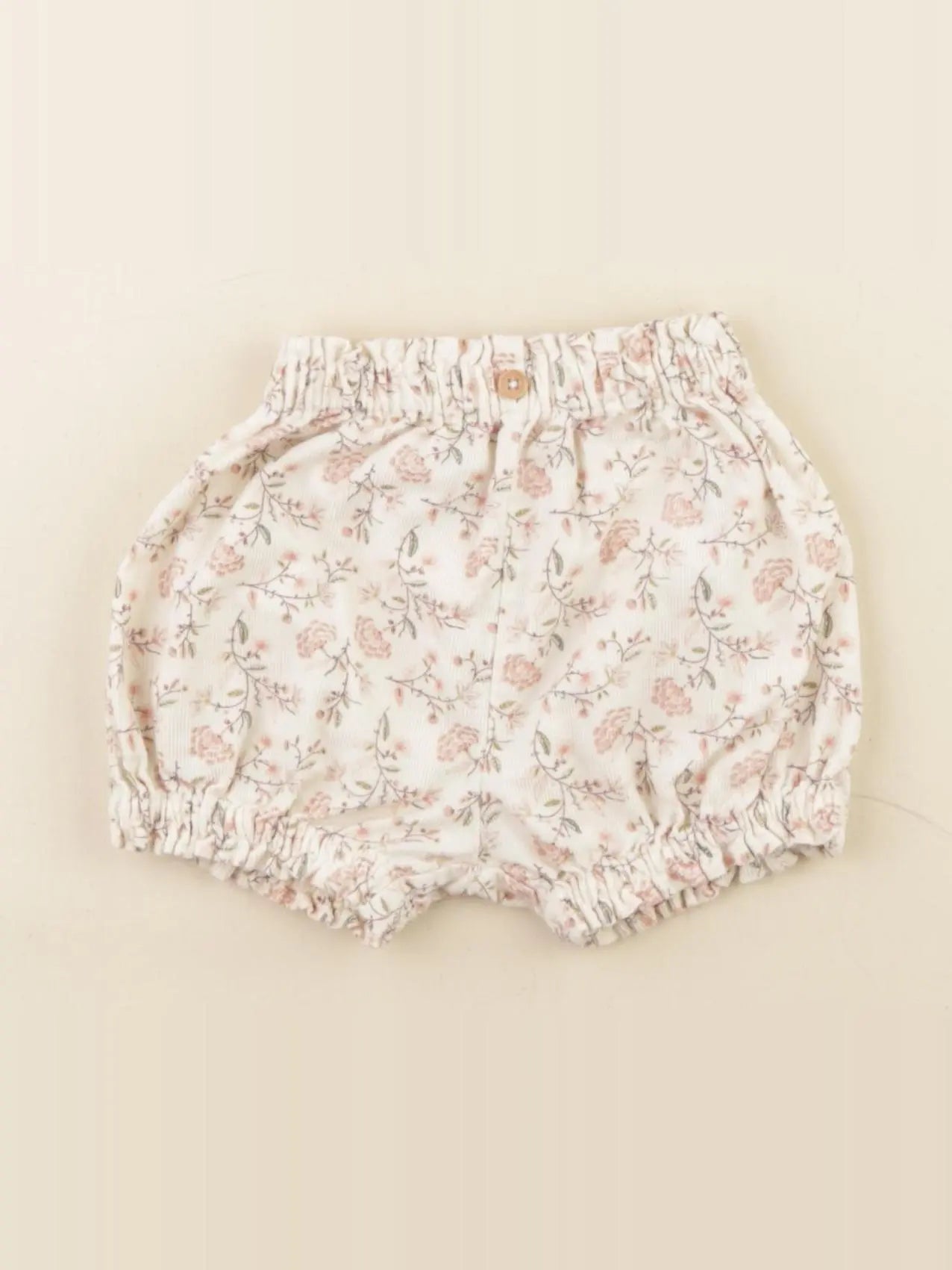 Vertbaudet - bloomer blanc, rose - 3 mois