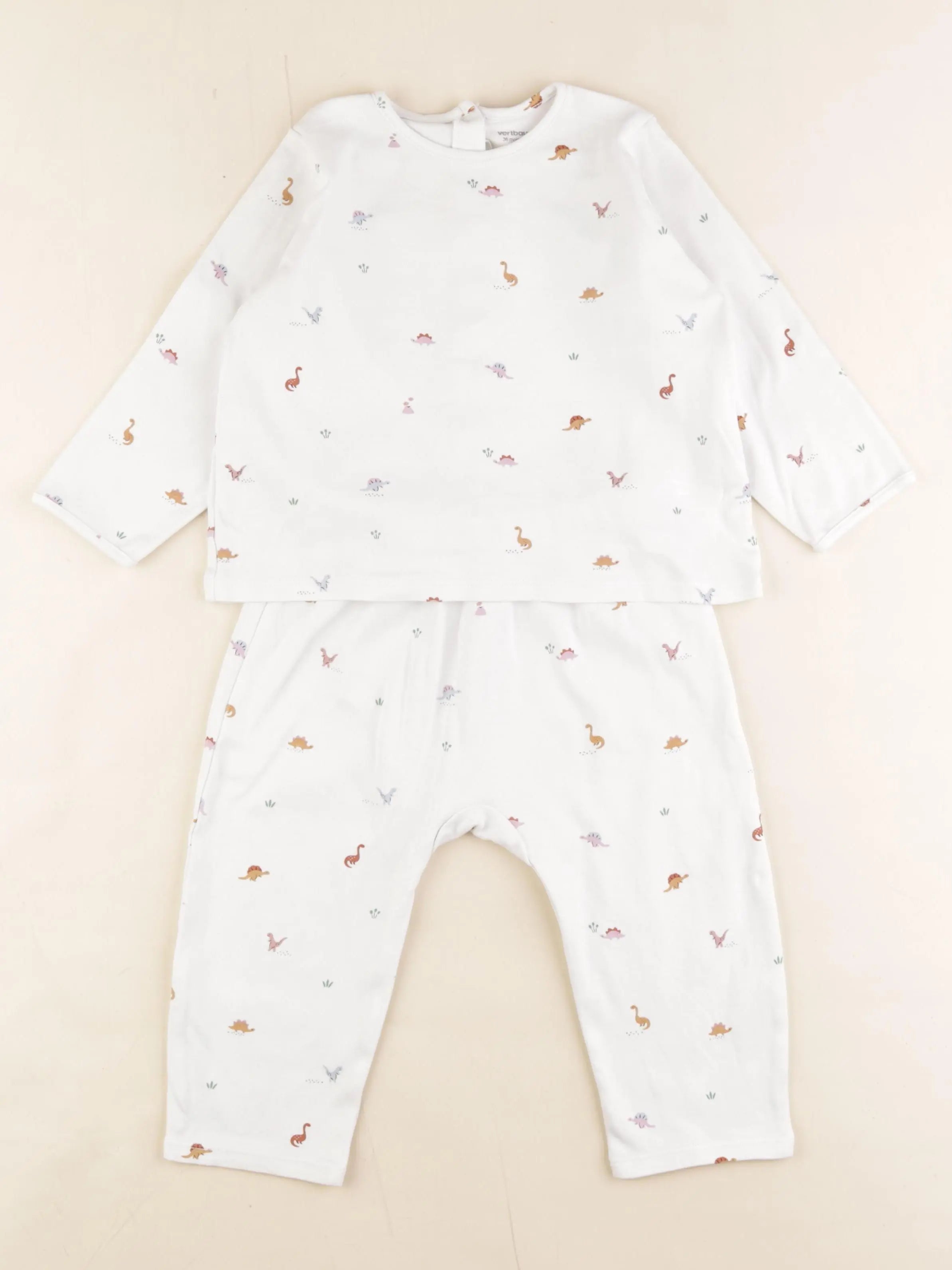 Vertbaudet - pyjama coton blanc - 36 mois
