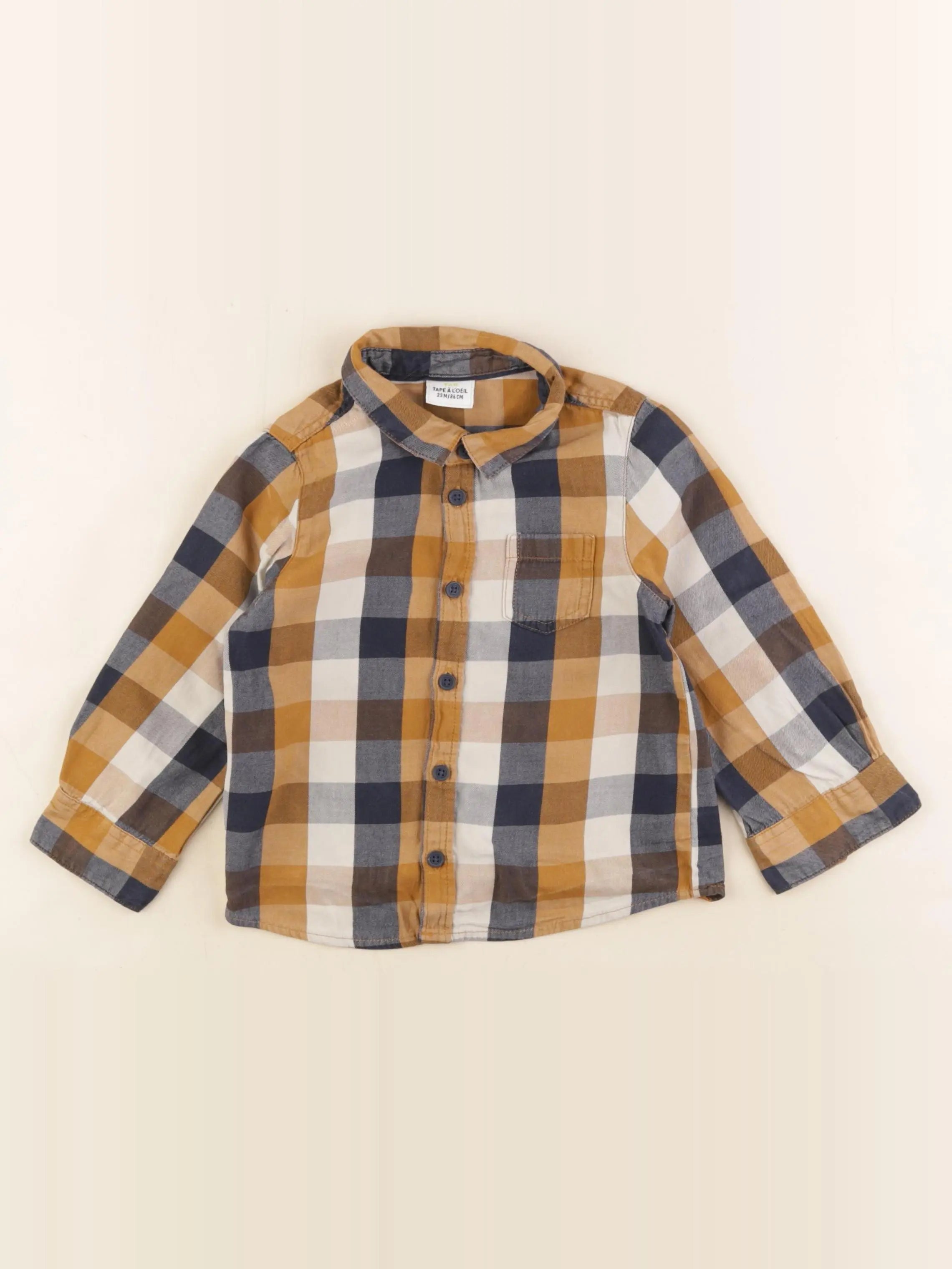 Tape à l'oeil - chemise marron - 24 mois